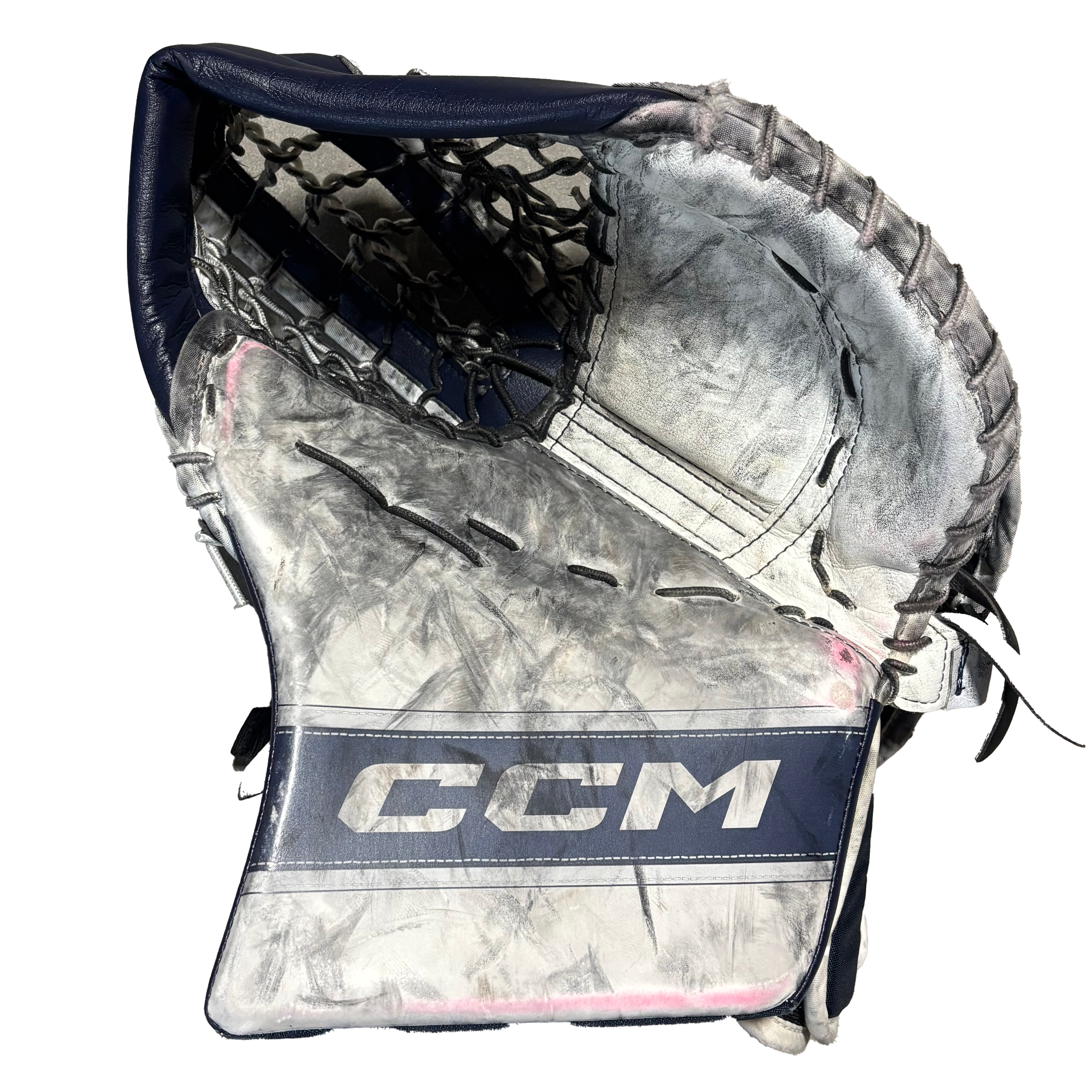 CCM Extreme Flex 6 - Used NCAA Pro Stock Full Set (White/Navy)