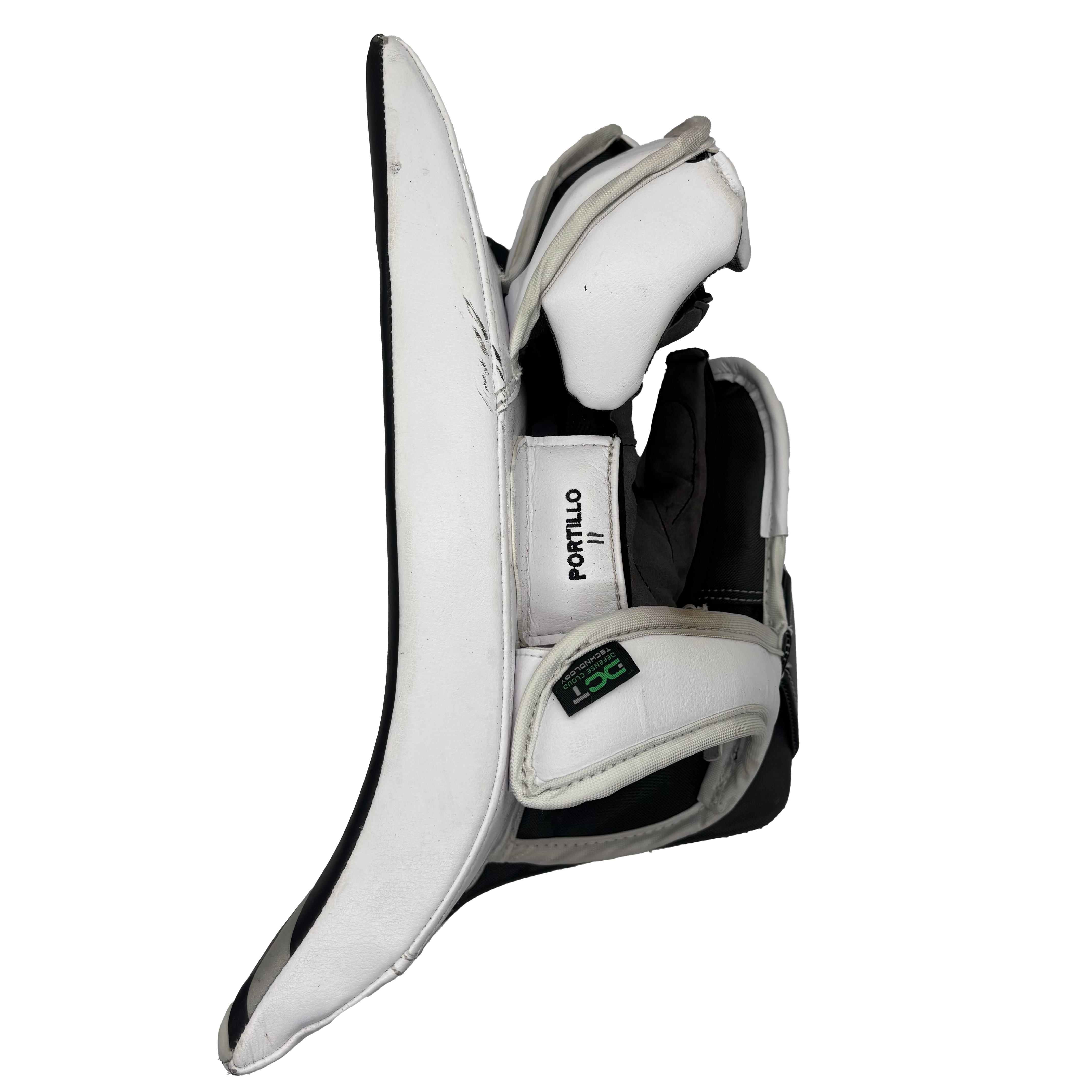 Bauer Vapor Flylite - Used Pro Stock Goalie Blocker (White/Black/Grey)