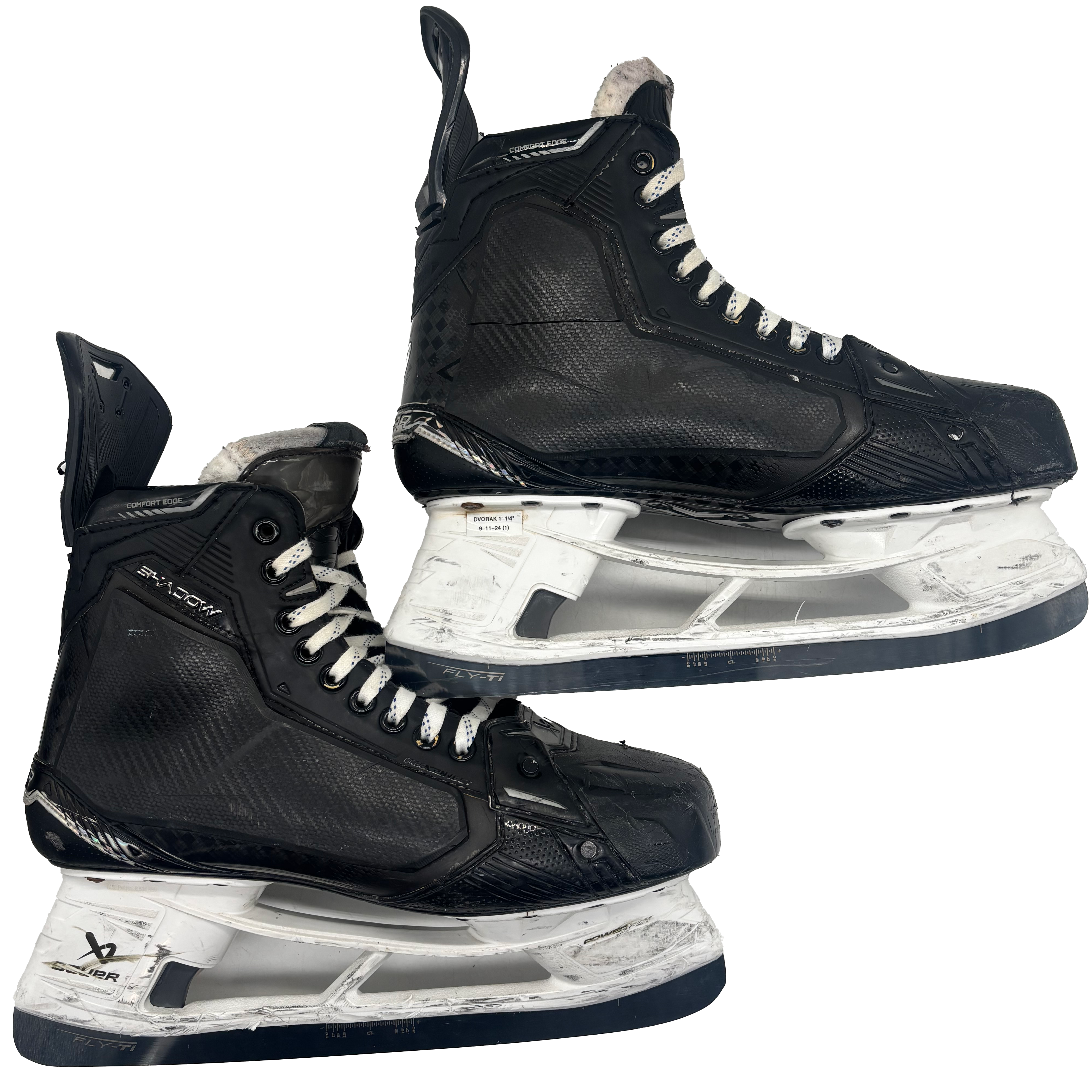 Bauer Supreme Shadow - Used Pro Stock Hockey Skates - Size 12E with Shot Blockers