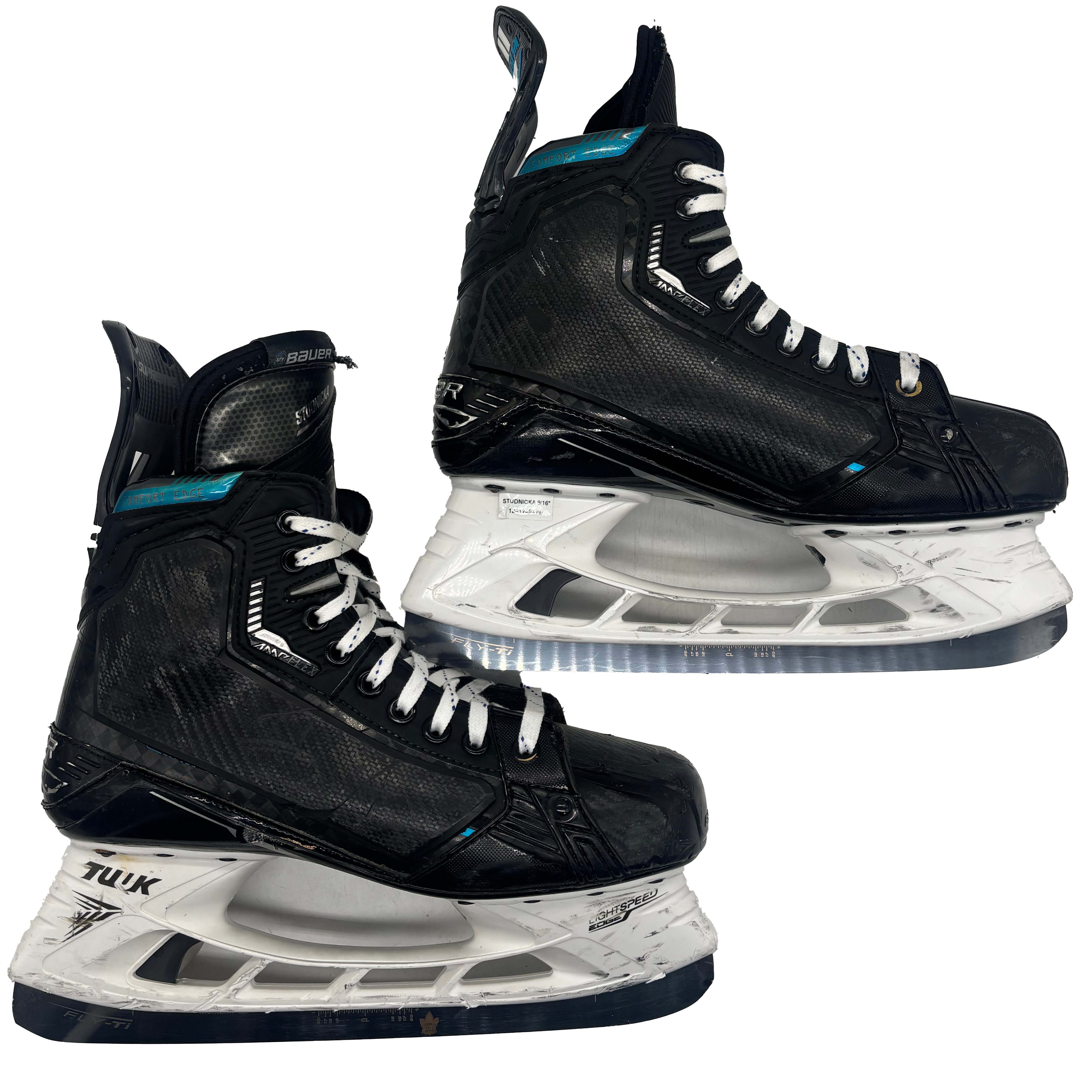 Bauer Supreme Mach - Used Pro Stock Skates - Size 9E (Blue)