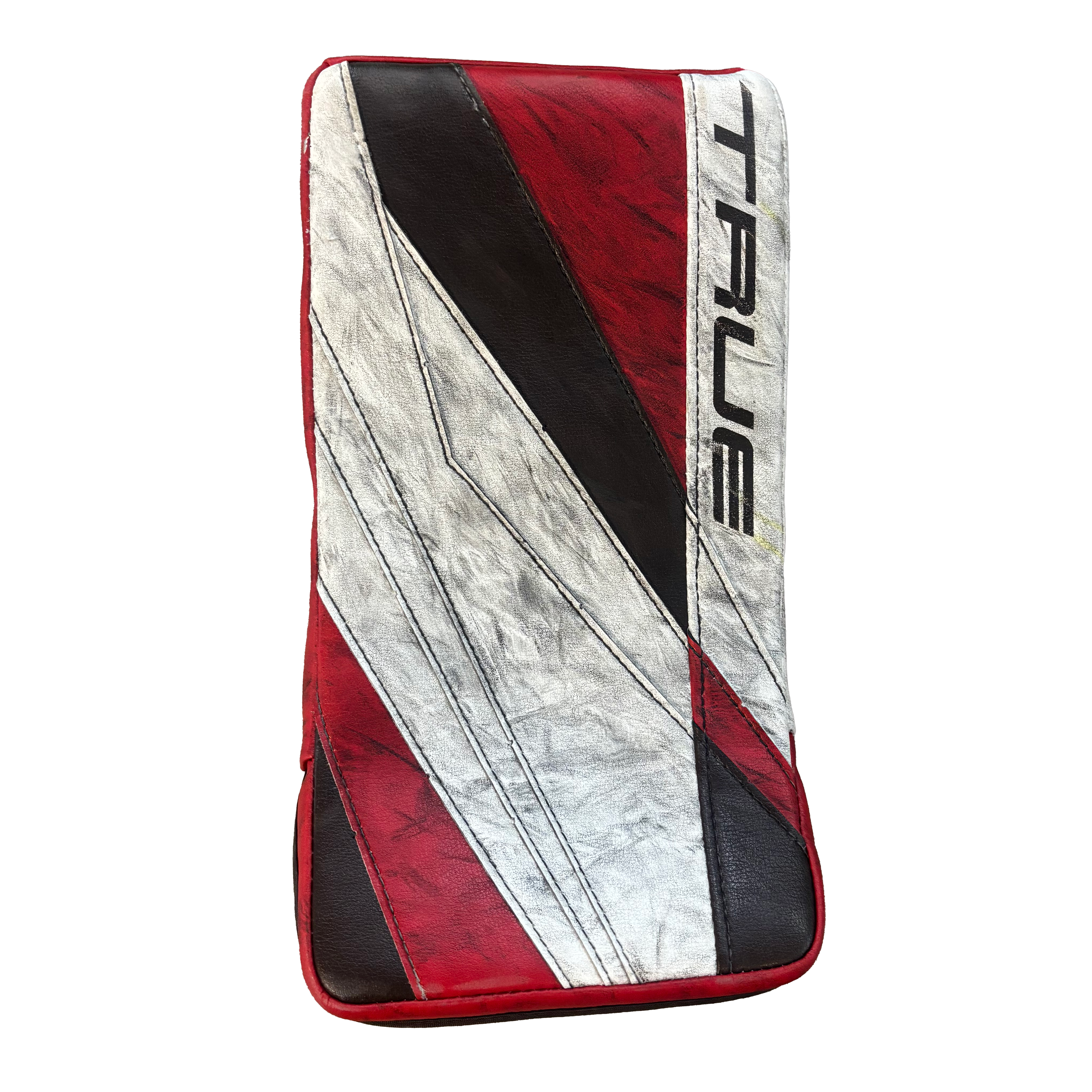 TRUE L20.2 - Used Pro Stock Goalie Blocker (White/Red/Brown)