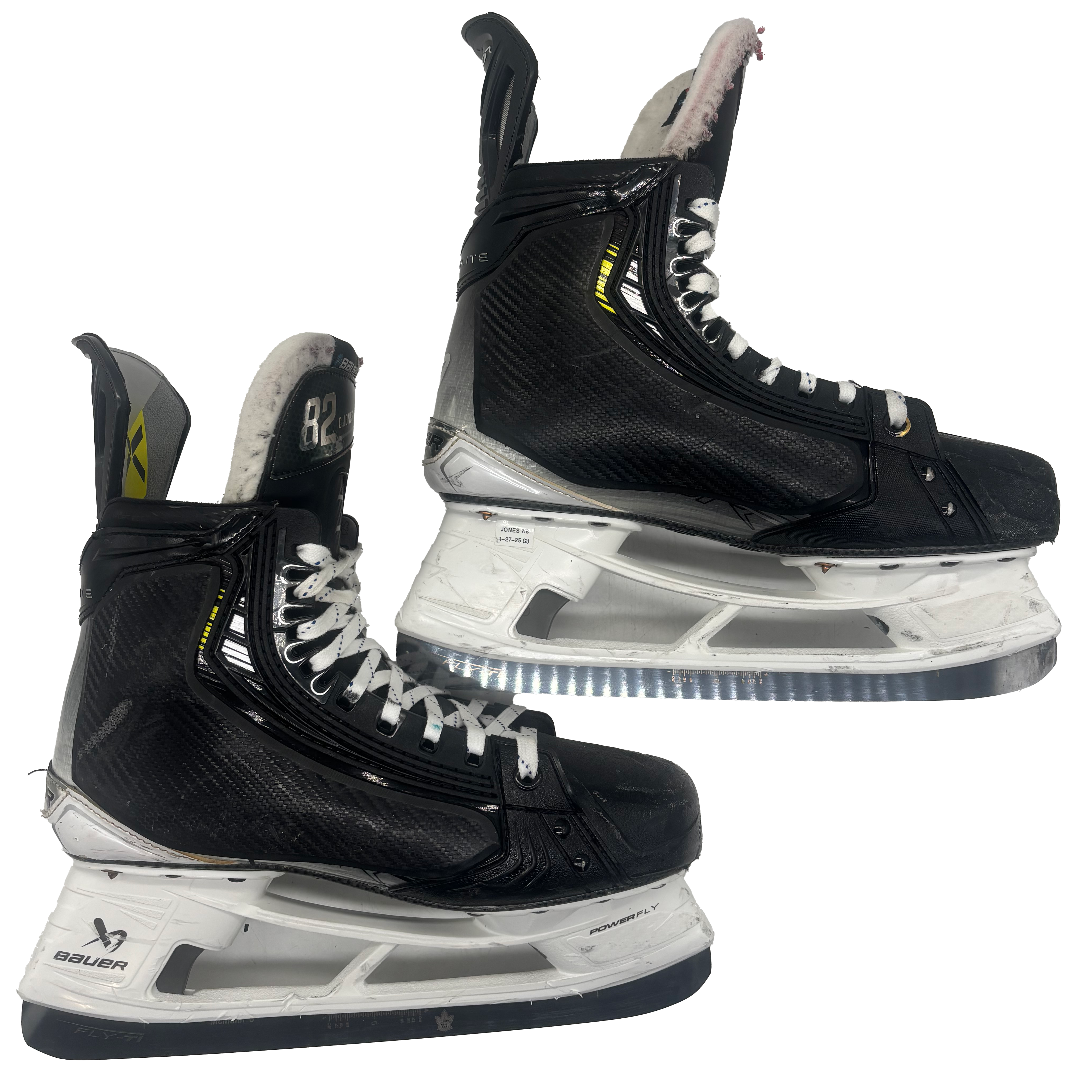 Bauer Vapor Hyperlite 2 - Used Pro Stock Hockey Skates - Size 8.5EE with Shot Blockers