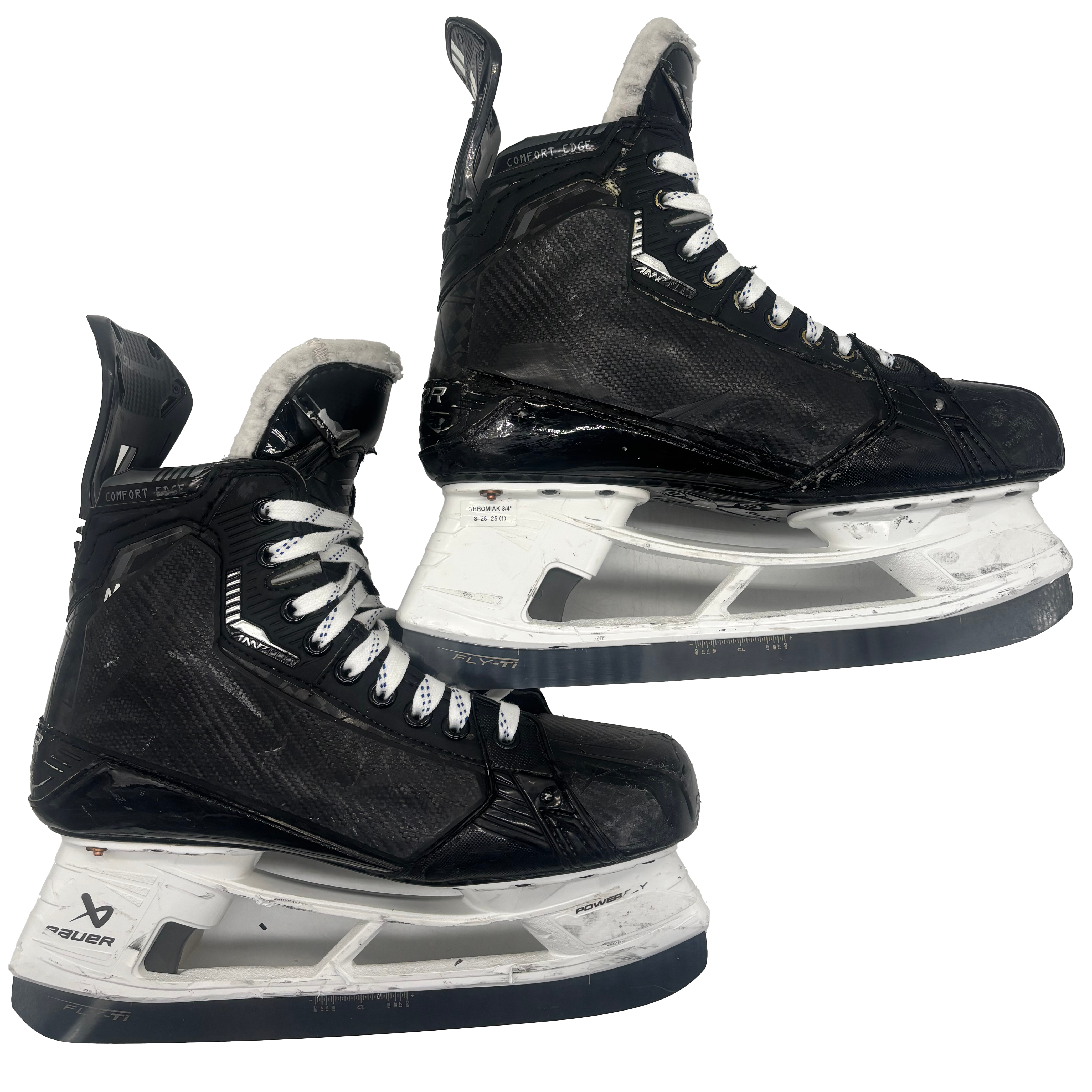 Bauer Supreme Mach - Used Pro Stock Skates - Size 9D with Shot Blockers