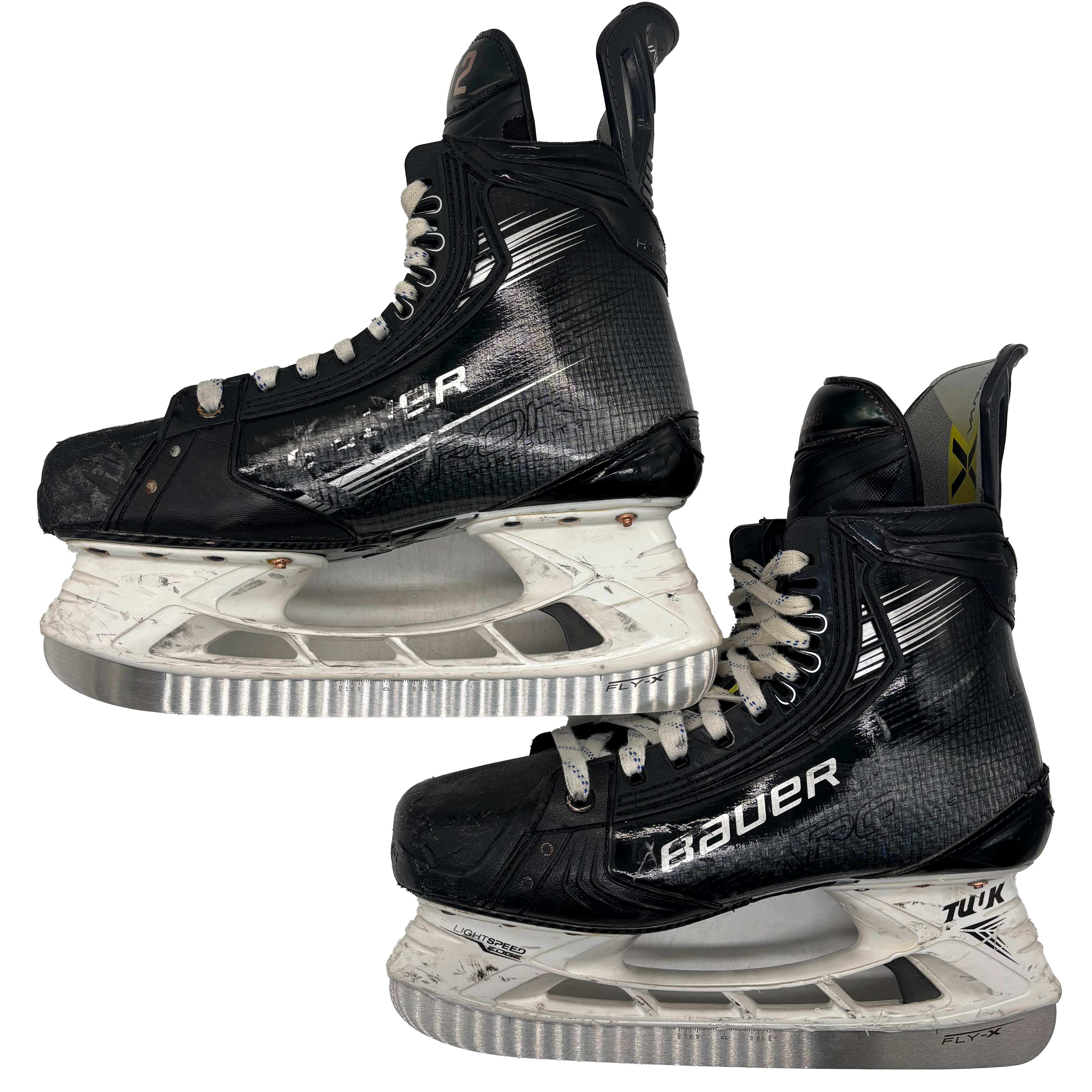 Bauer Vapor Hyperlite 2 - Used Pro Stock Hockey Skate - Size 8E (Black)