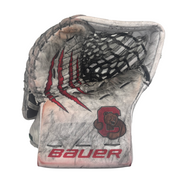 Bauer Vapor Flylite - Used Full Right Pro Stock Goalie Glove (White/Red)