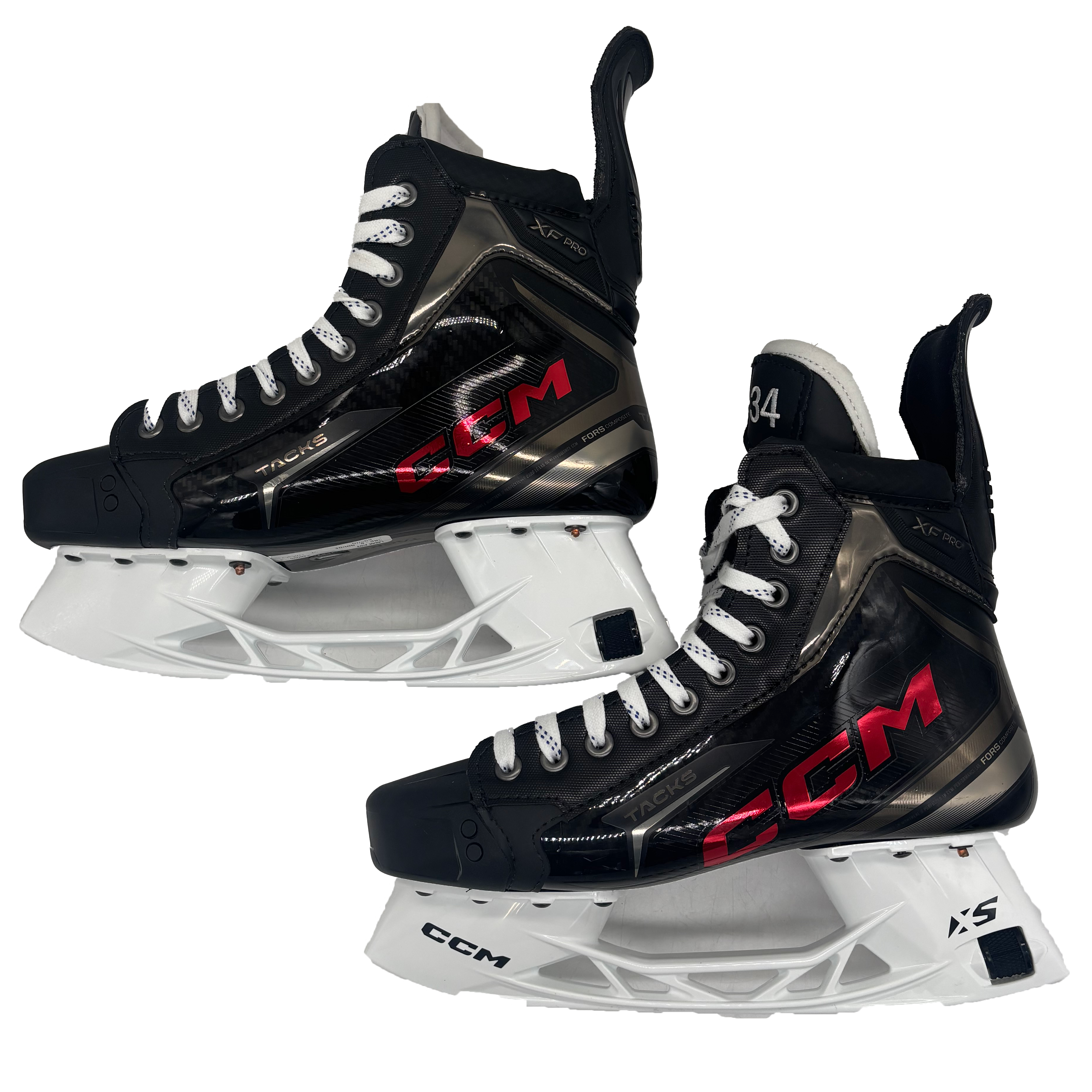 CCM Tacks XF Pro - Pro Stock Hockey Skate - Size 9E (Black/Red)