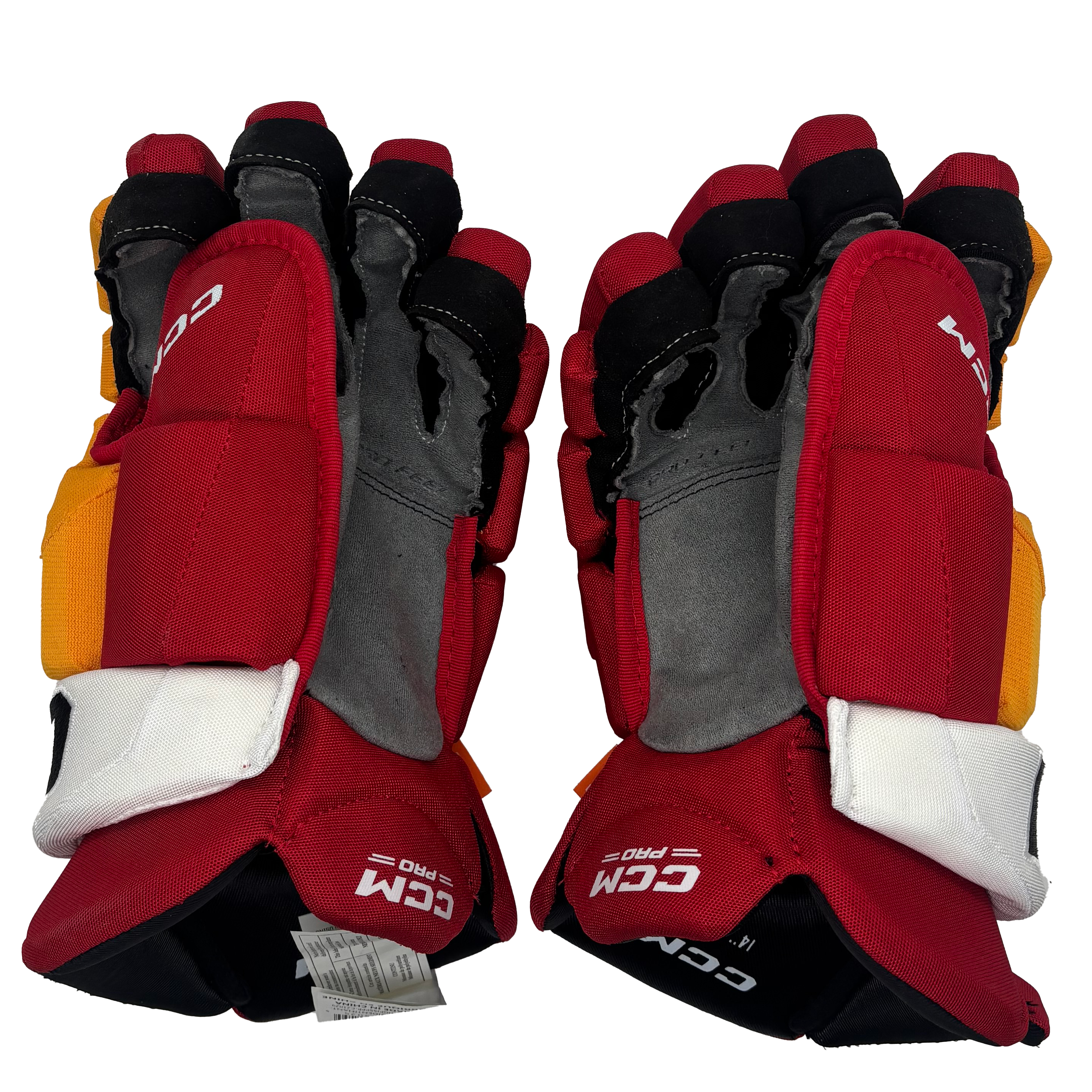 CCM HGJSPP - NHL Pro Stock Glove - Ilya Solovyov (Red/Yellow/White)