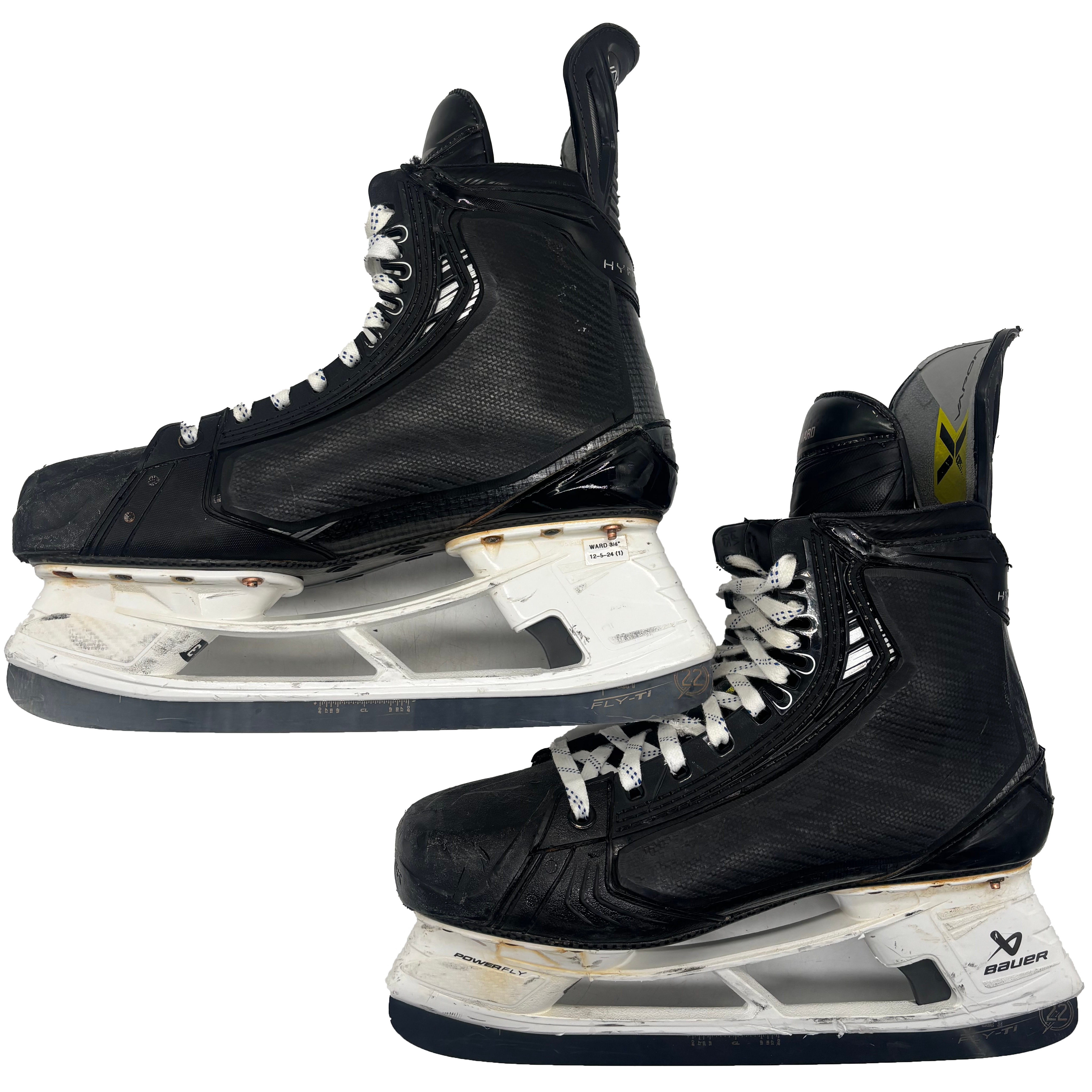 Bauer Vapor Hyperlite 2 - Used Pro Stock Hockey Skate - Size 10.5E with Shot Blockers