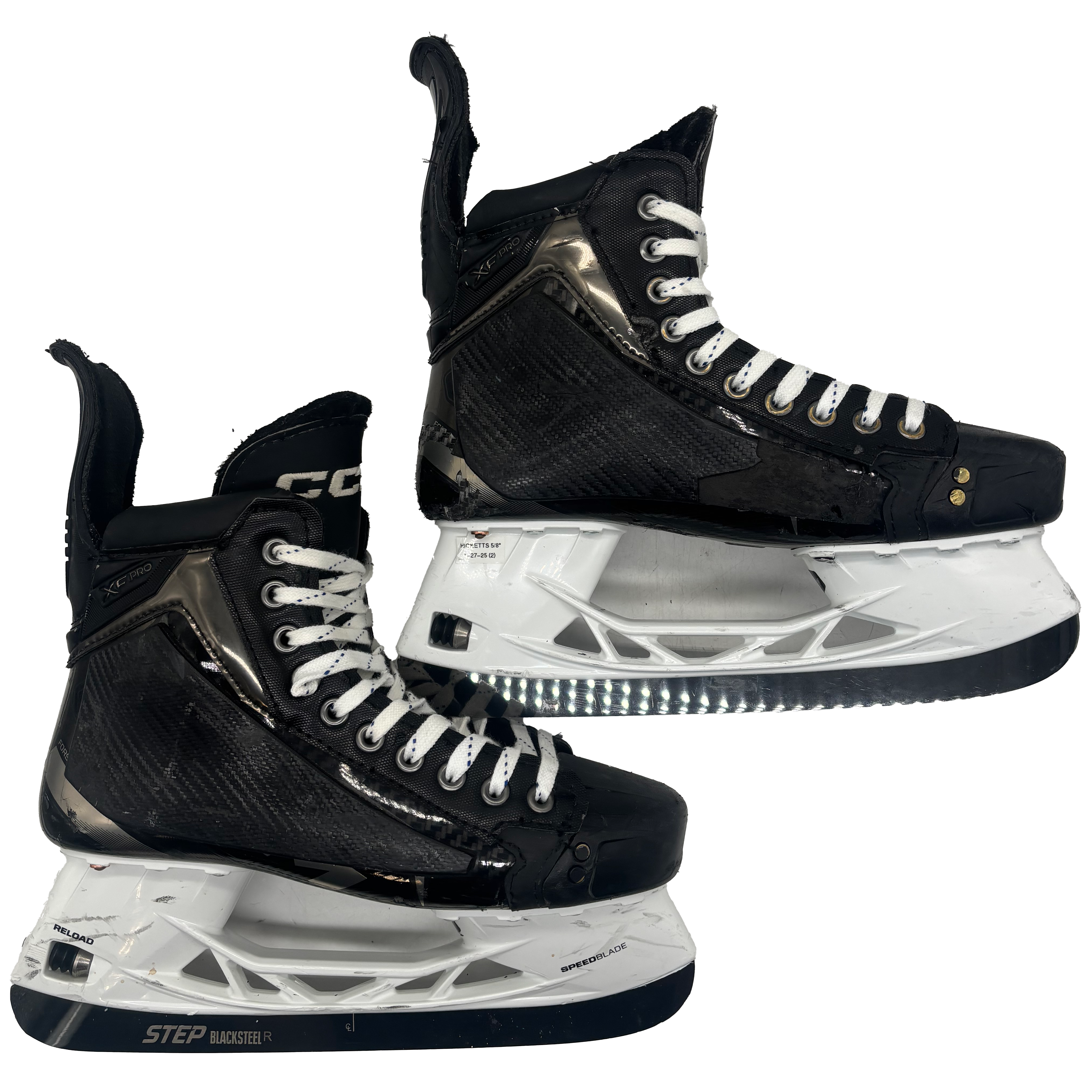 CCM Tacks XF Pro - Used Pro Stock Skates - Size 8E with Shot Blockers