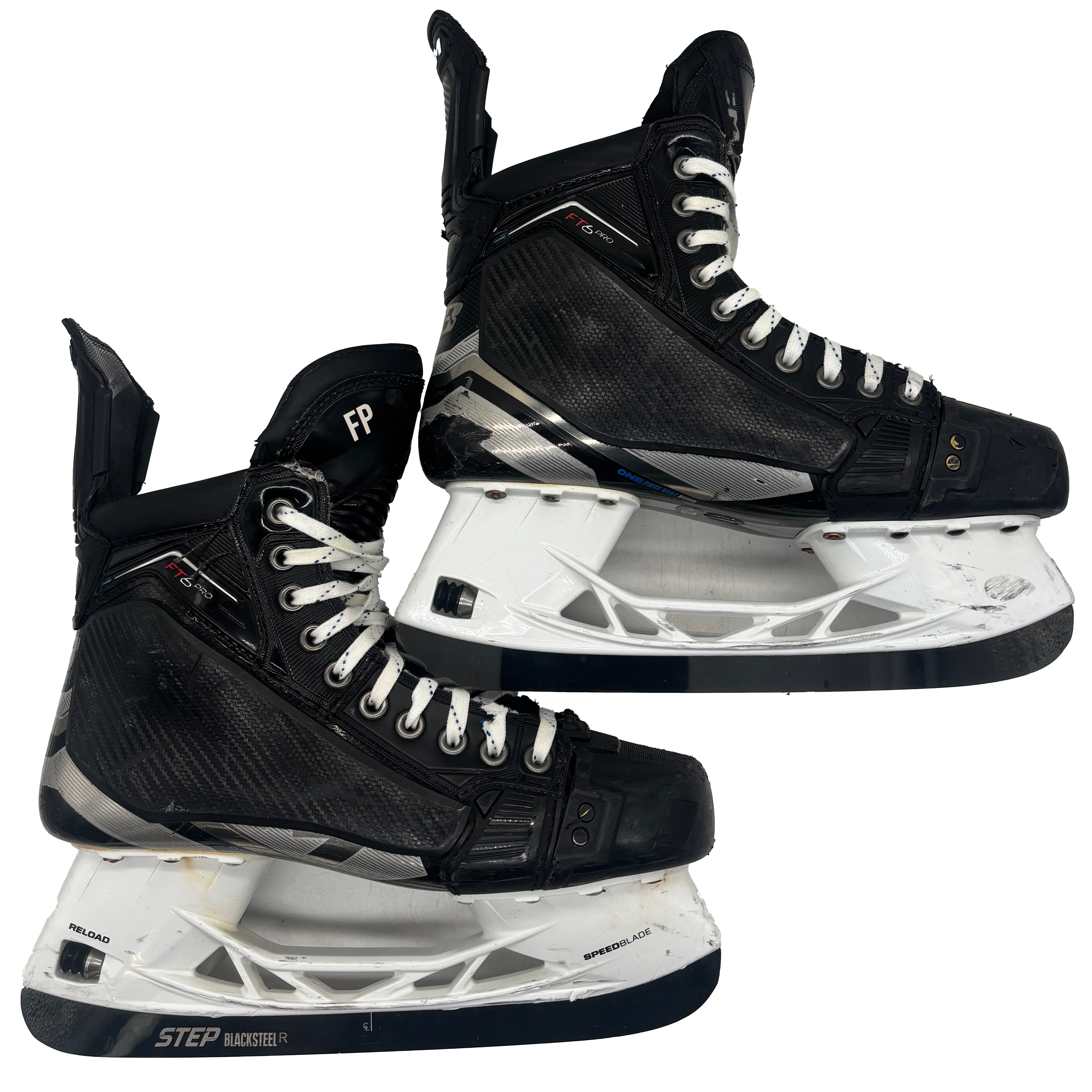 CCM Jetspeed FT6 Pro - Used Pro Stock Hockey Skates - Size 8D with Shot Blockers
