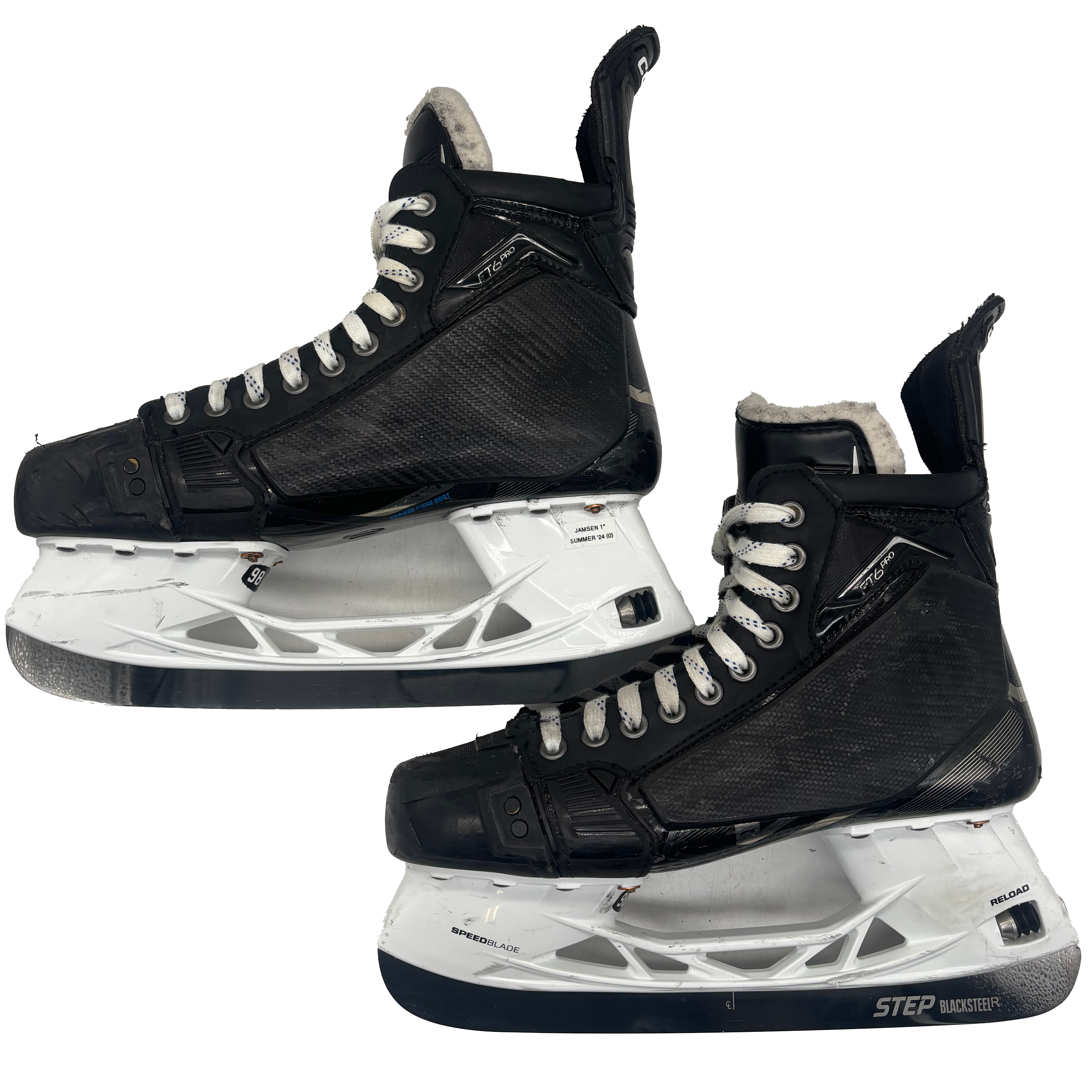 CCM Jetspeed FT6 Pro - Used Pro Stock Hockey Skates - Size 8.5E with Shot Blockers