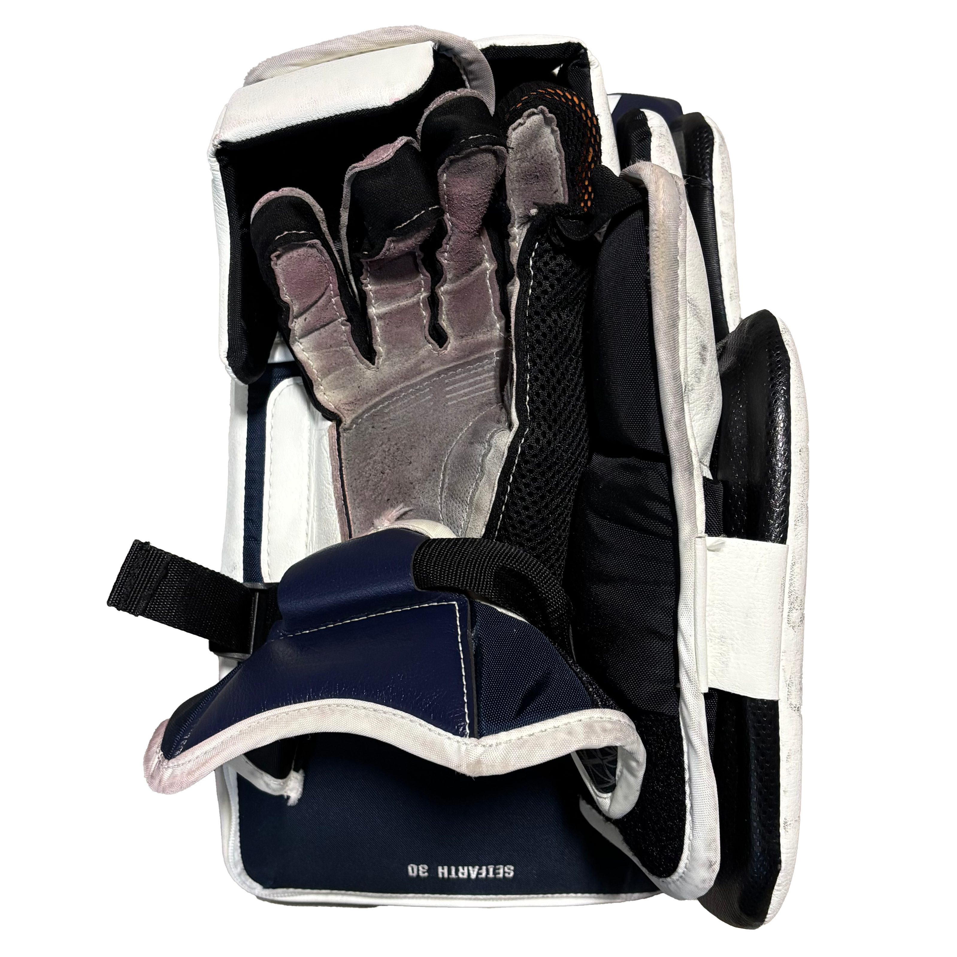 CCM Extreme Flex 6 - Used NCAA Pro Stock Full Set (White/Navy)