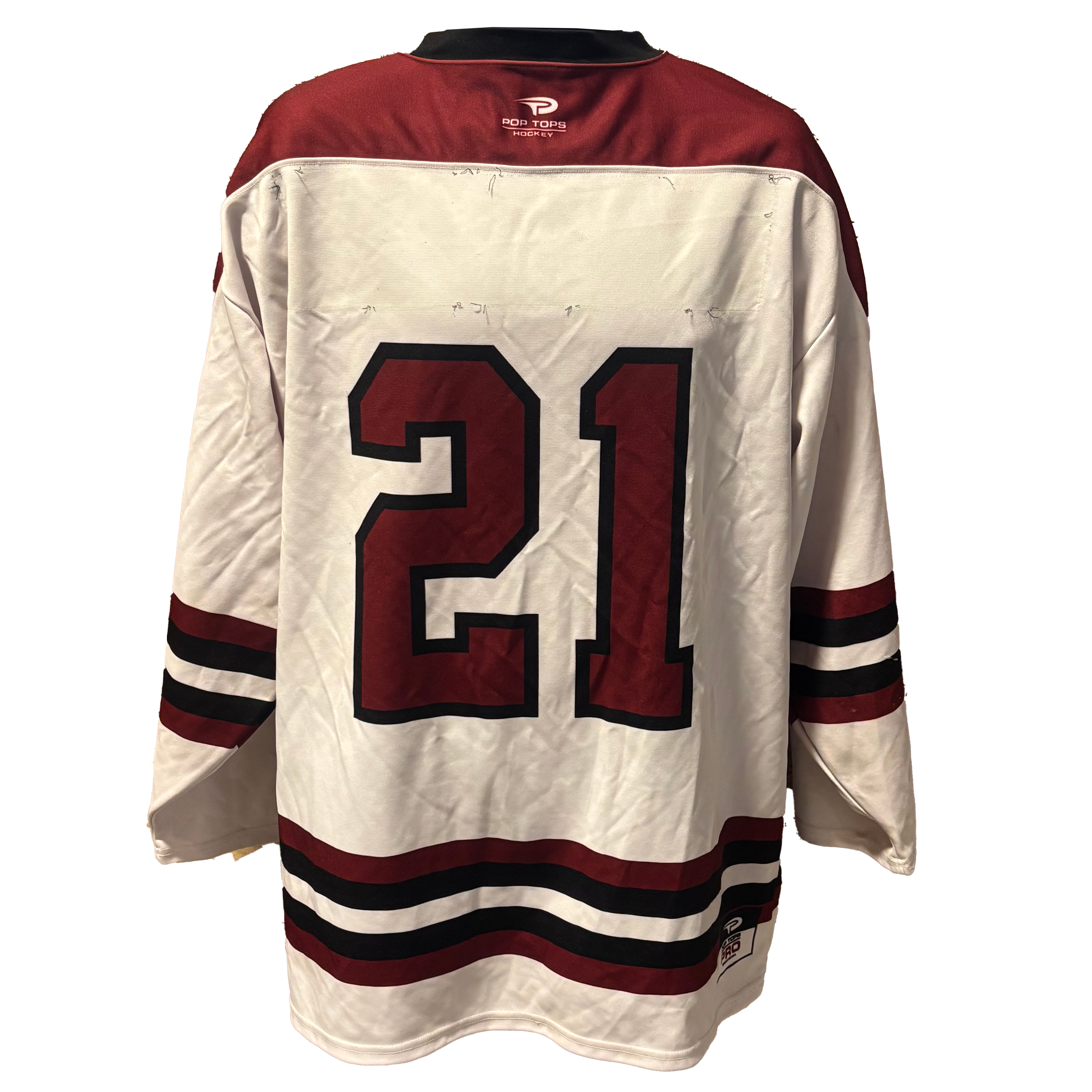 NCAA - Pop Tops Game Jersey (White/Maroon/Black)