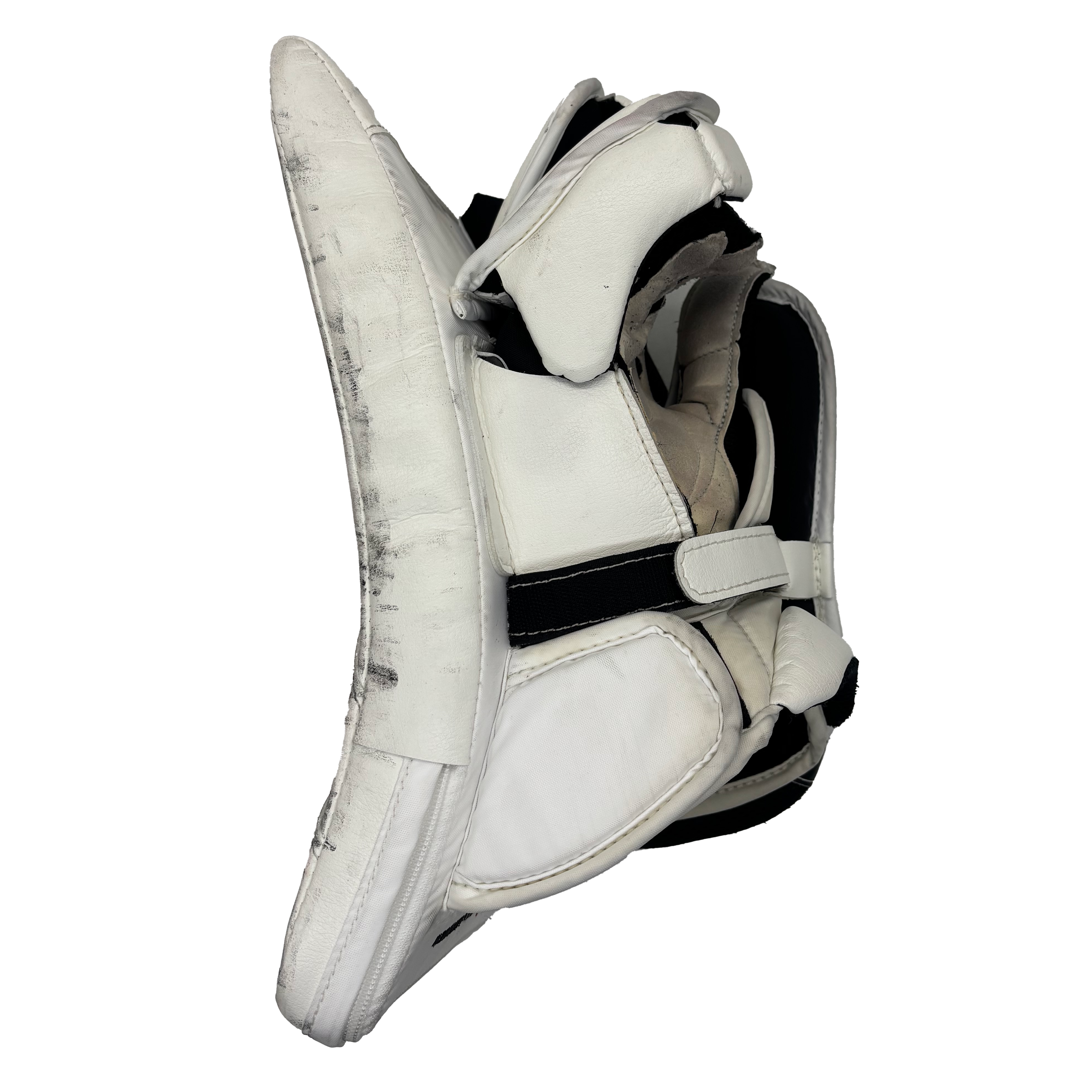 TRUE Catalyst PX5 - Used Pro Stock Goalie Blocker (White/Orange)