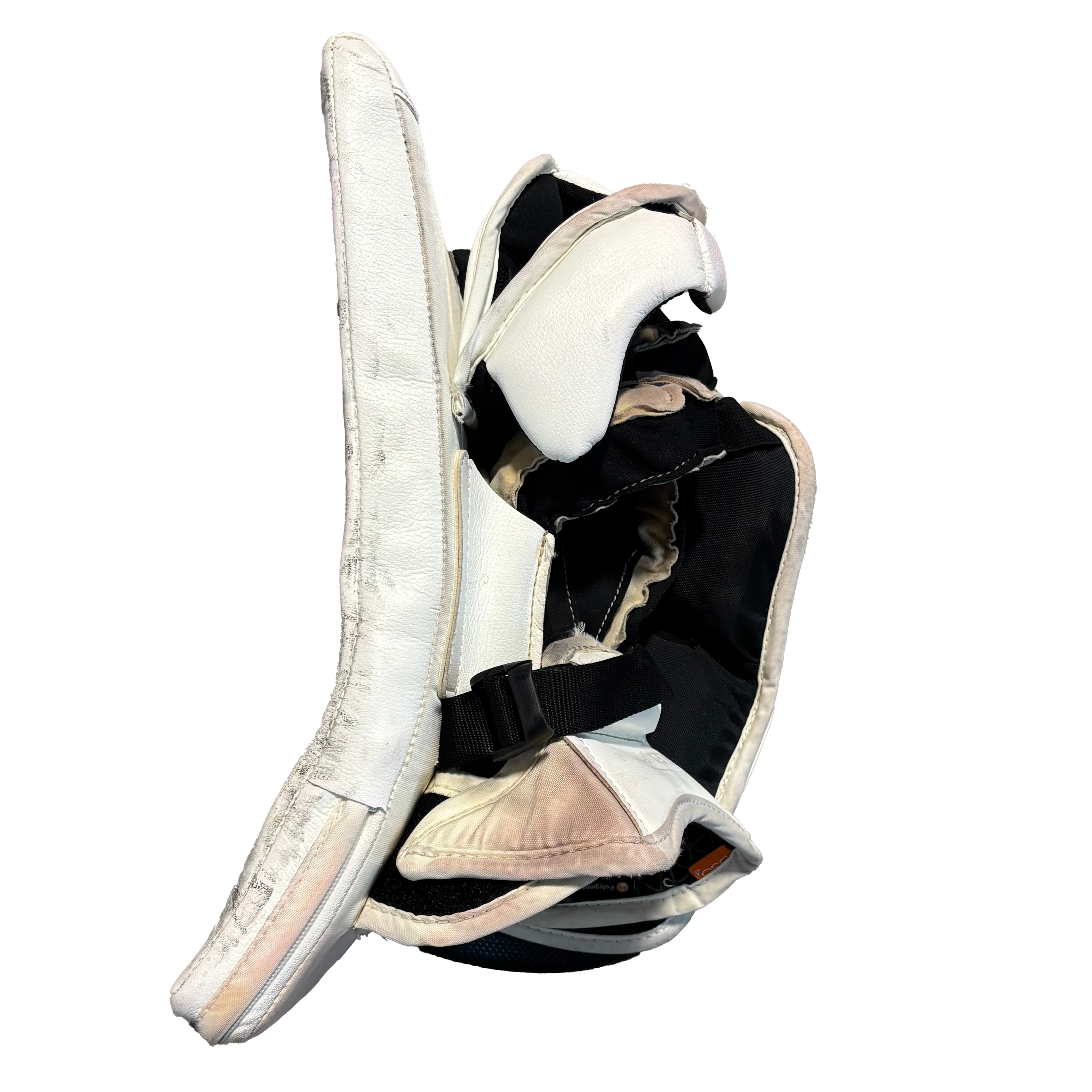 CCM Extreme Flex 6 - Used Pro Stock Goalie Blocker (White/Red/Grey)