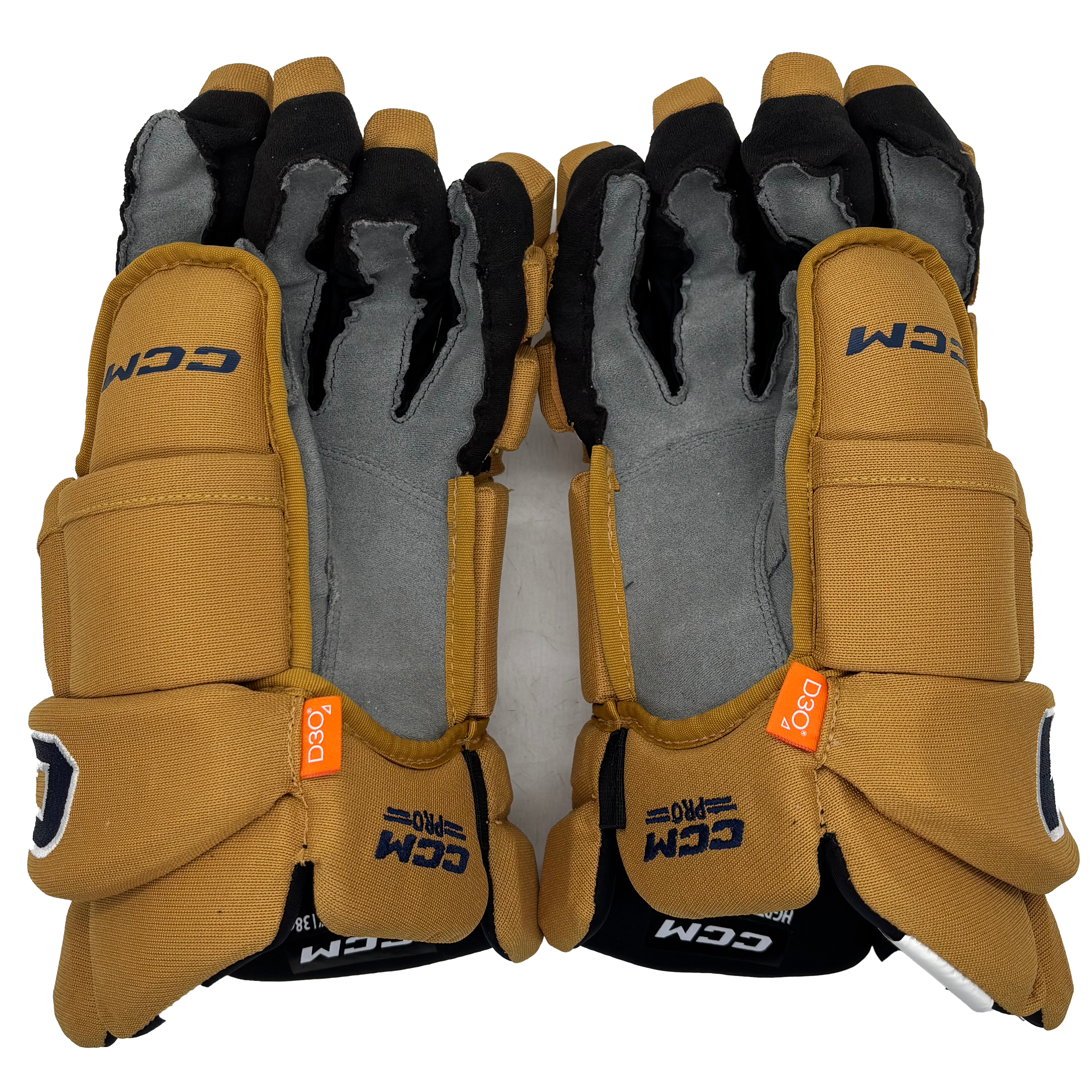 CCM HGTKXFSP - NCAA Pro Stock Hockey Glove (Gold/Navy)