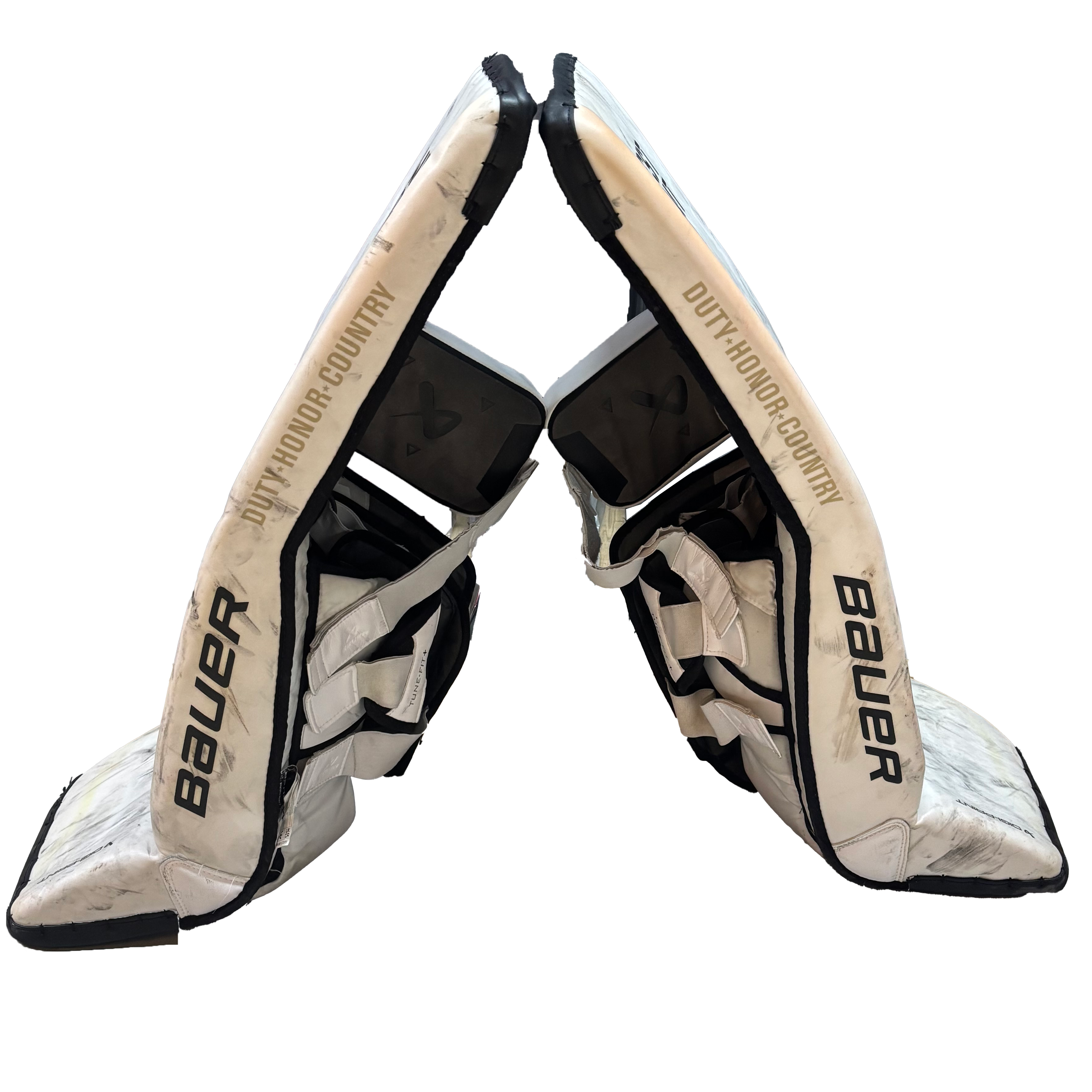 Bauer Supreme Shadow - Used Pro Stock Goalie Full Set (White/Gold/Black)