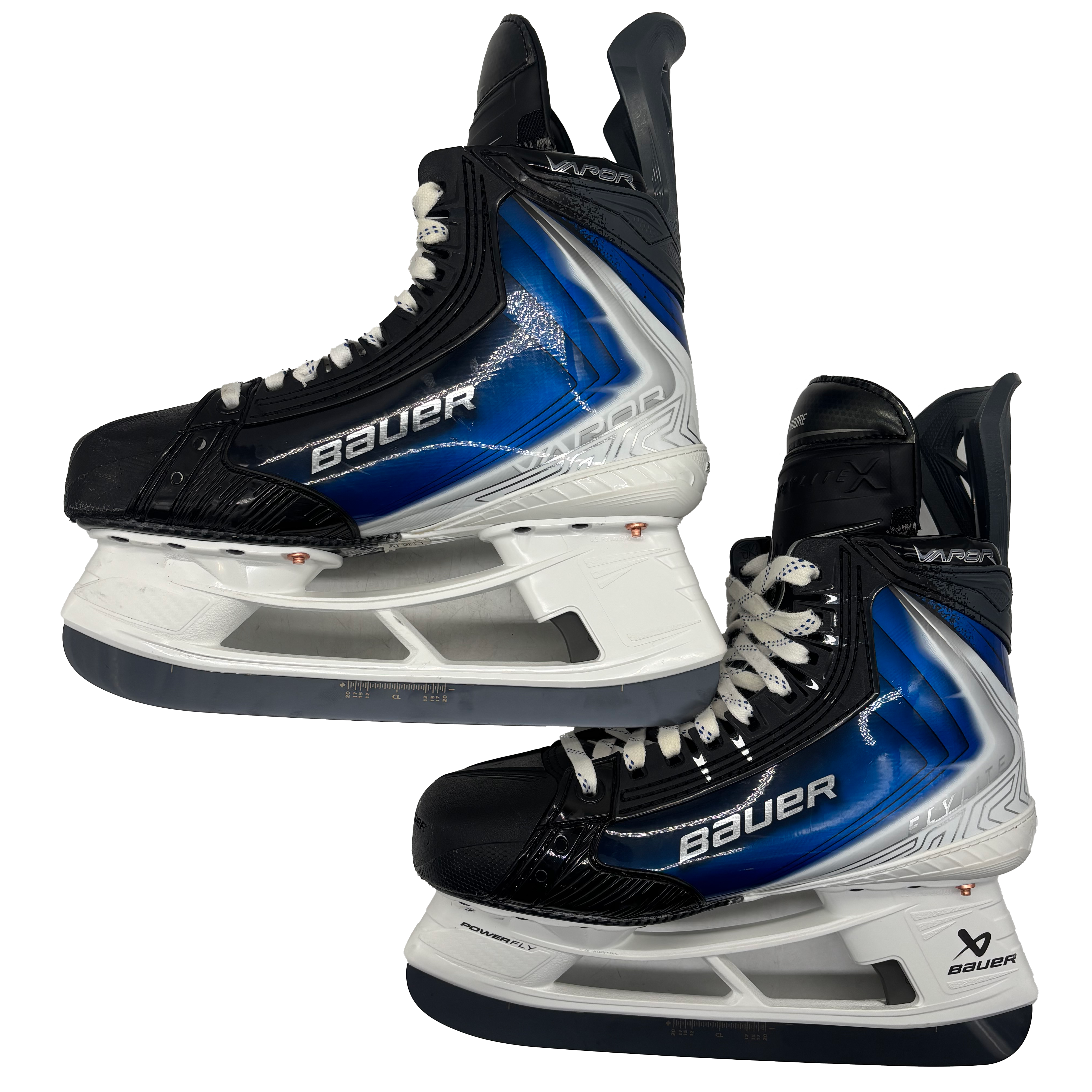 Bauer Vapor Flylite - Used Pro Stock Hockey Skates - Size 6D (Blue/White)