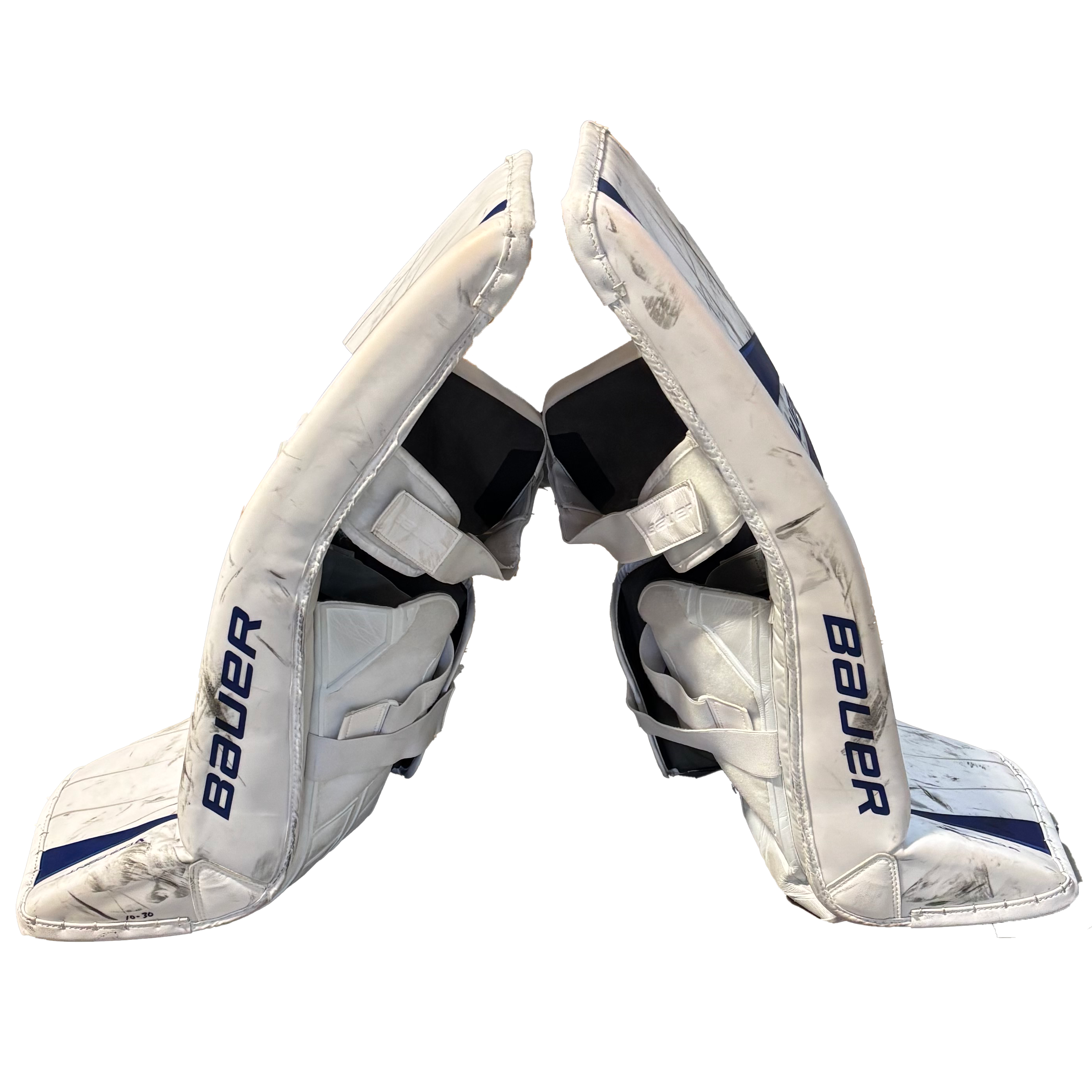 Bauer Supreme Mach - Used Pro Stock Goalie Full Set (White/Blue)