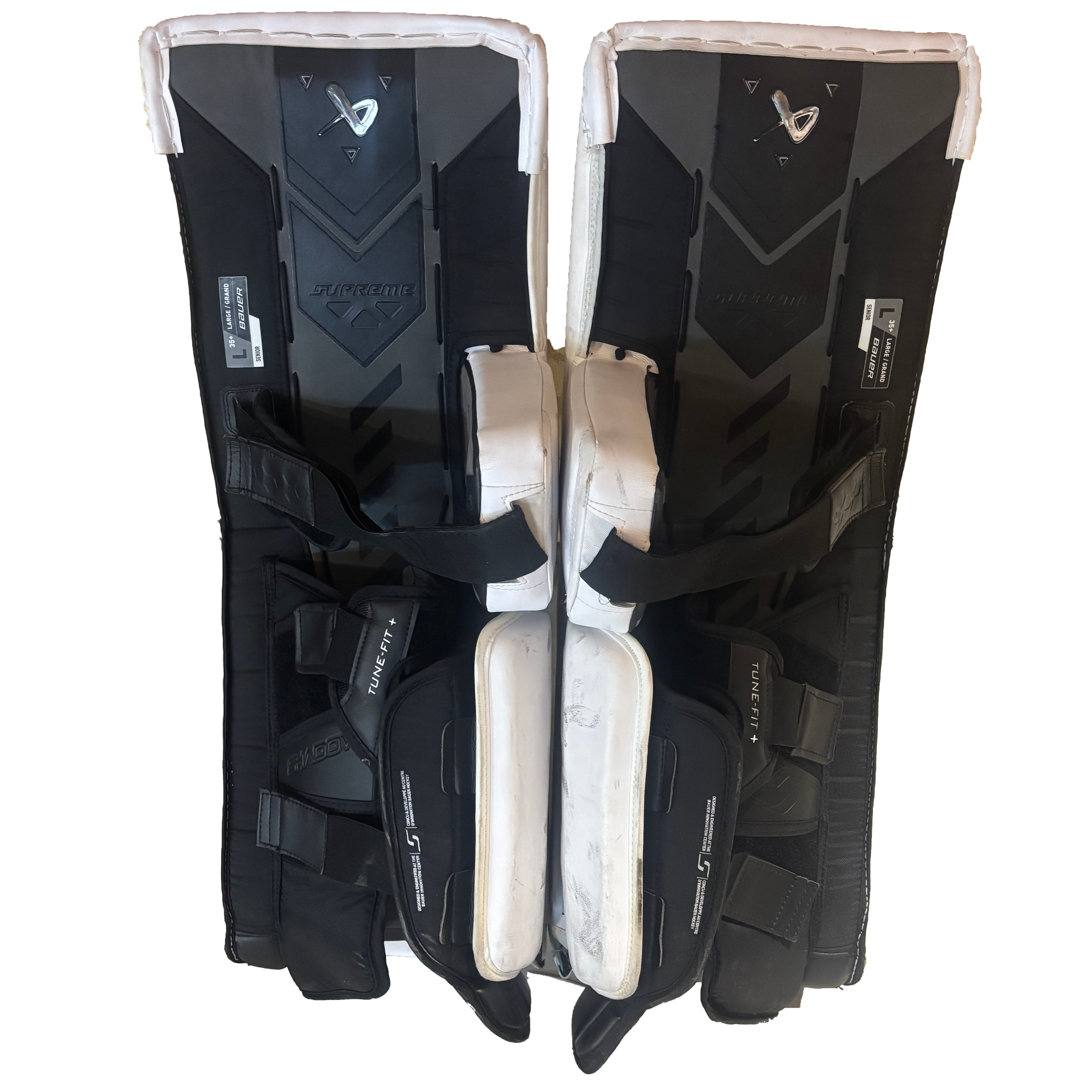 Bauer Supreme Shadow - Used Pro Stock Goalie Pads (White)