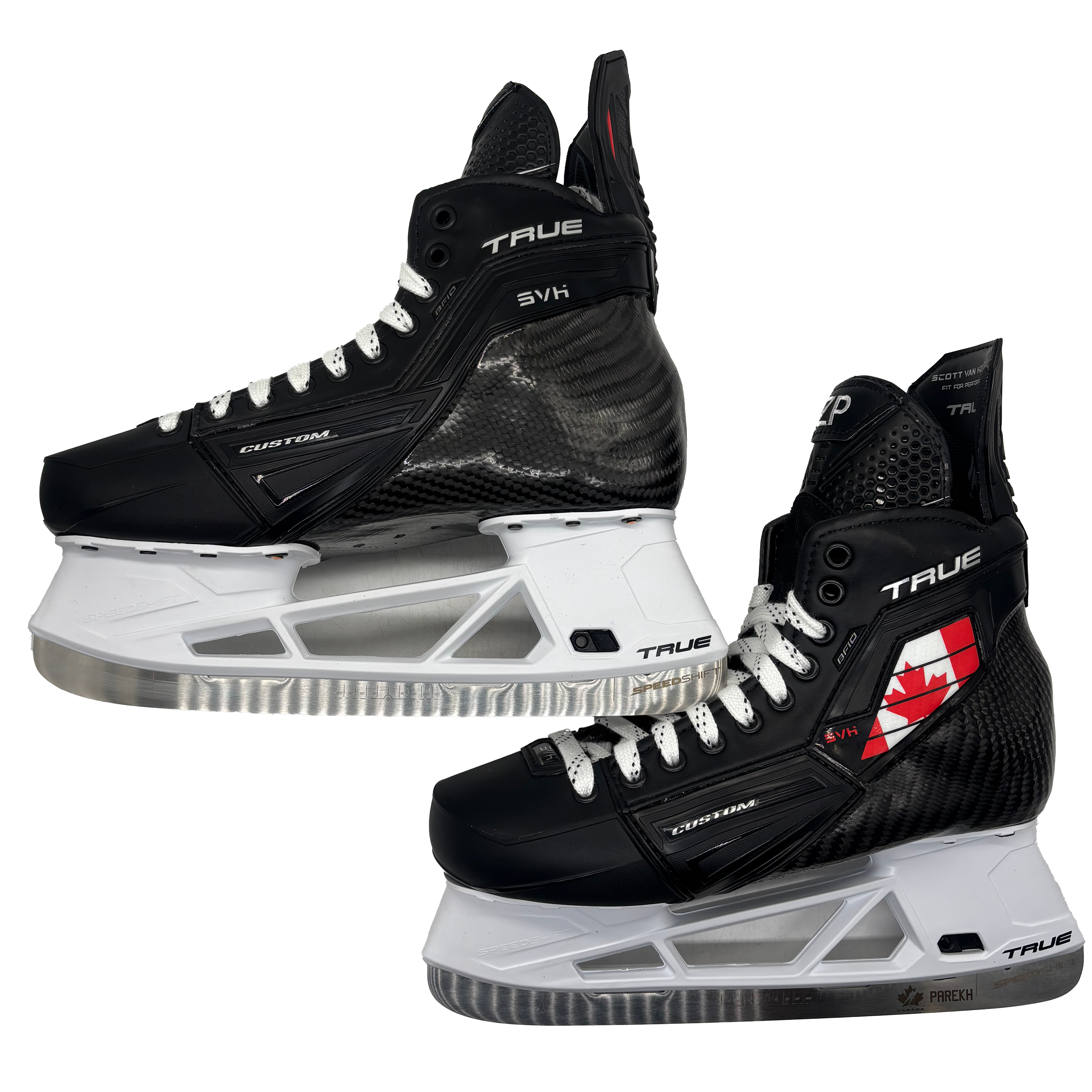 TRUE SVH Custom - NHL Pro Stock Hockey Skates - Zayne Parekh - Size 10E *Team Canada Graphic