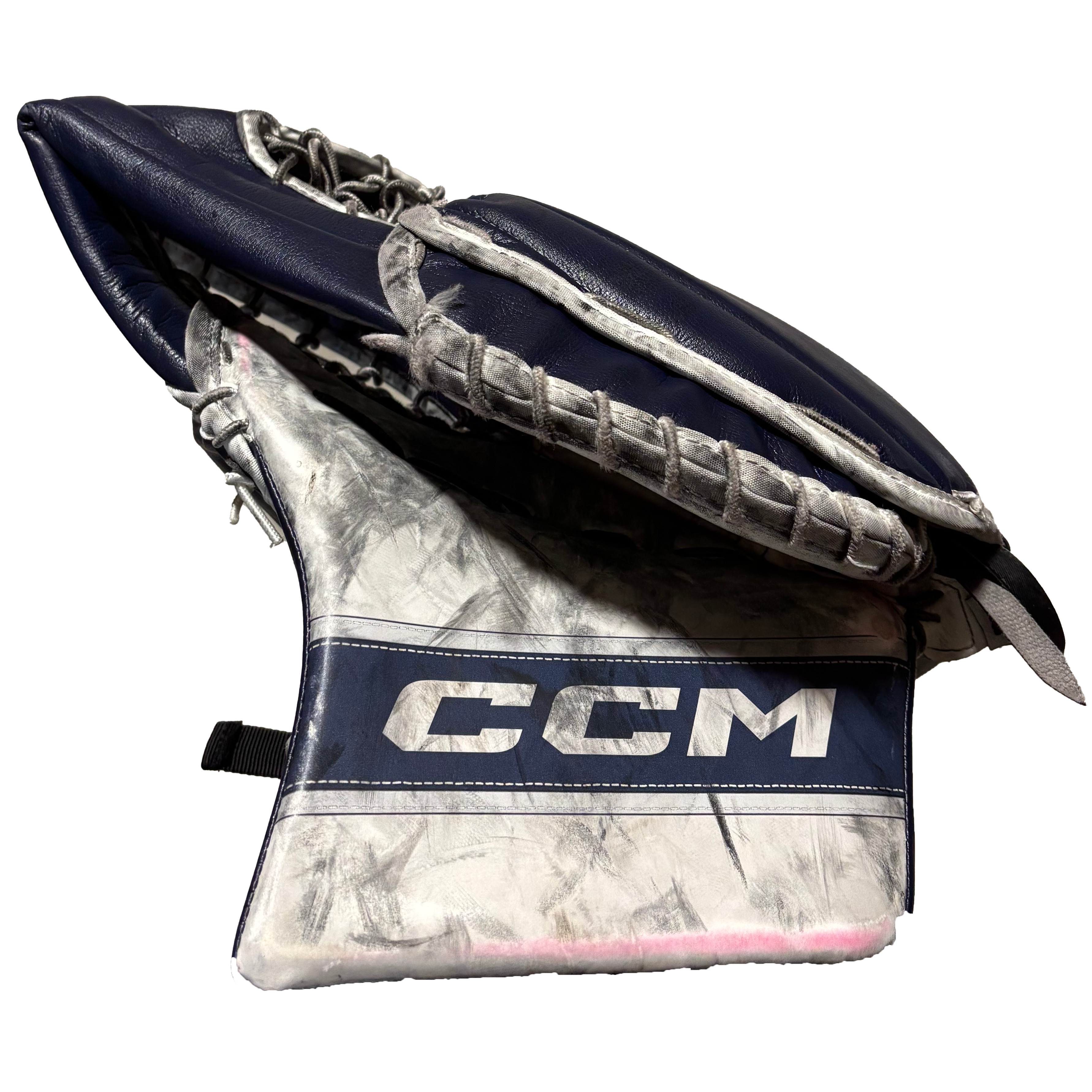 CCM Extreme Flex 6 - Used NCAA Pro Stock Full Set (White/Navy)