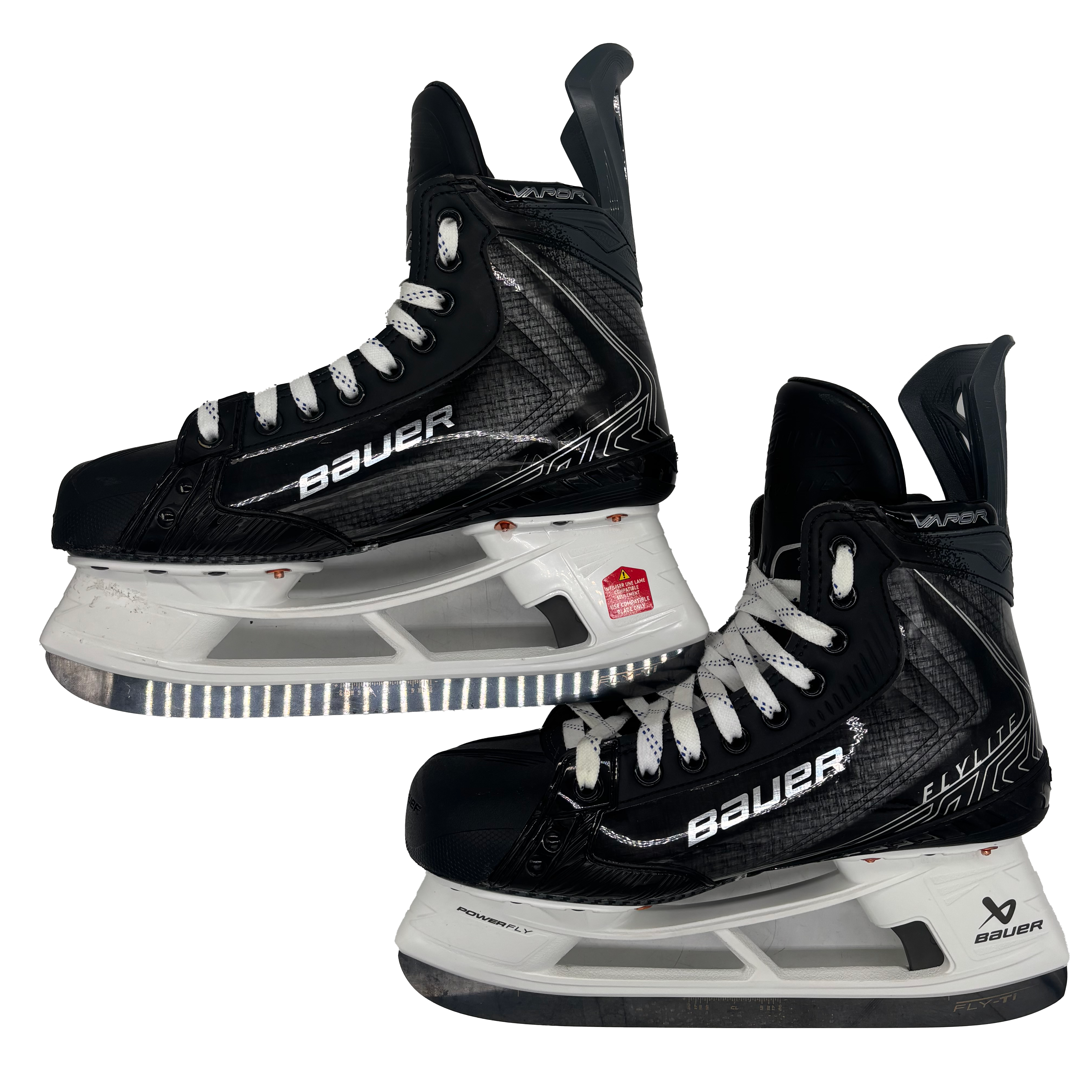 Bauer Vapor Flylite - Pro Stock Skates - Size L7.5 R6.5 (Black)