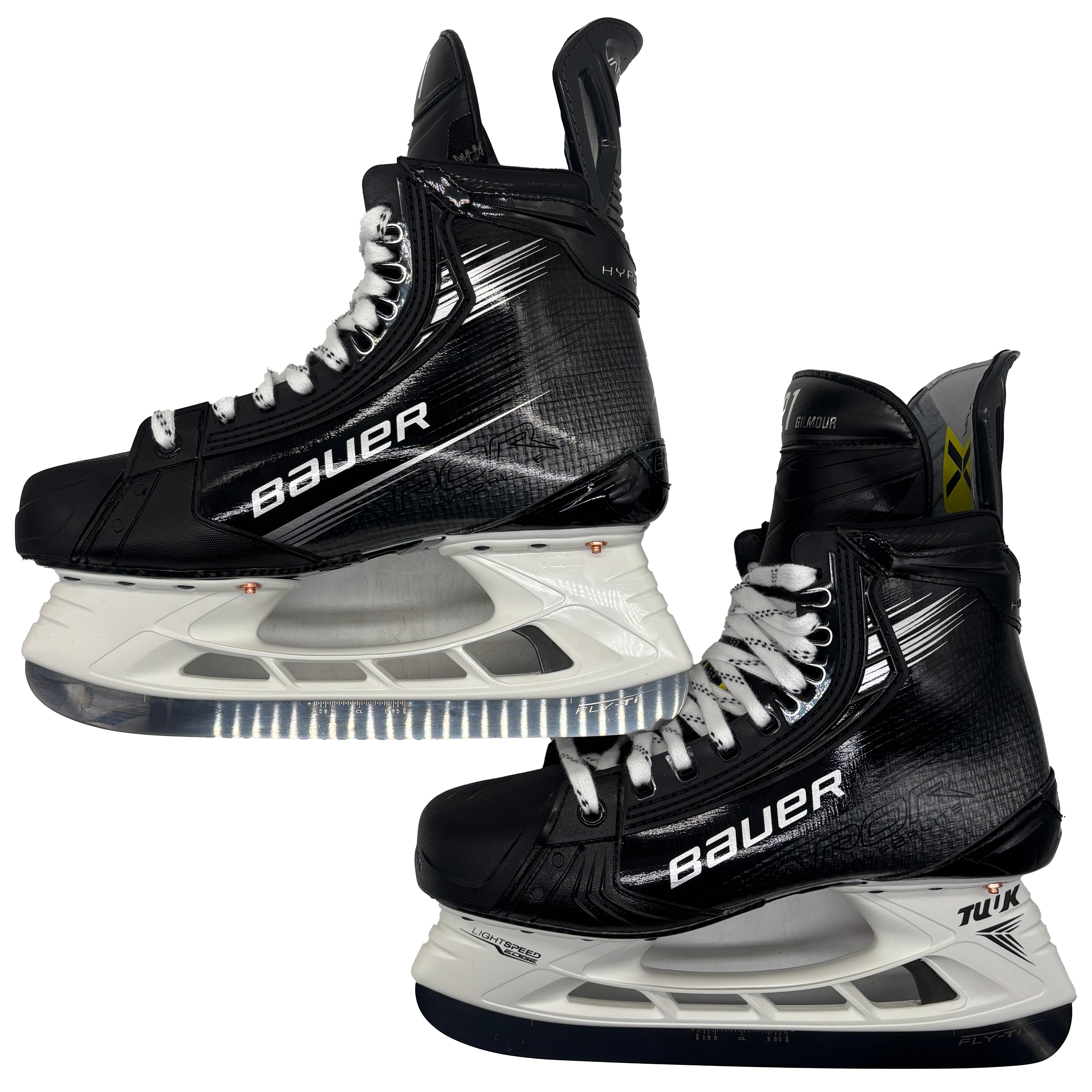 Bauer Vapor Hyperlite 2 - NCAA Pro Stock Hockey Skates - Size 8D (Black)