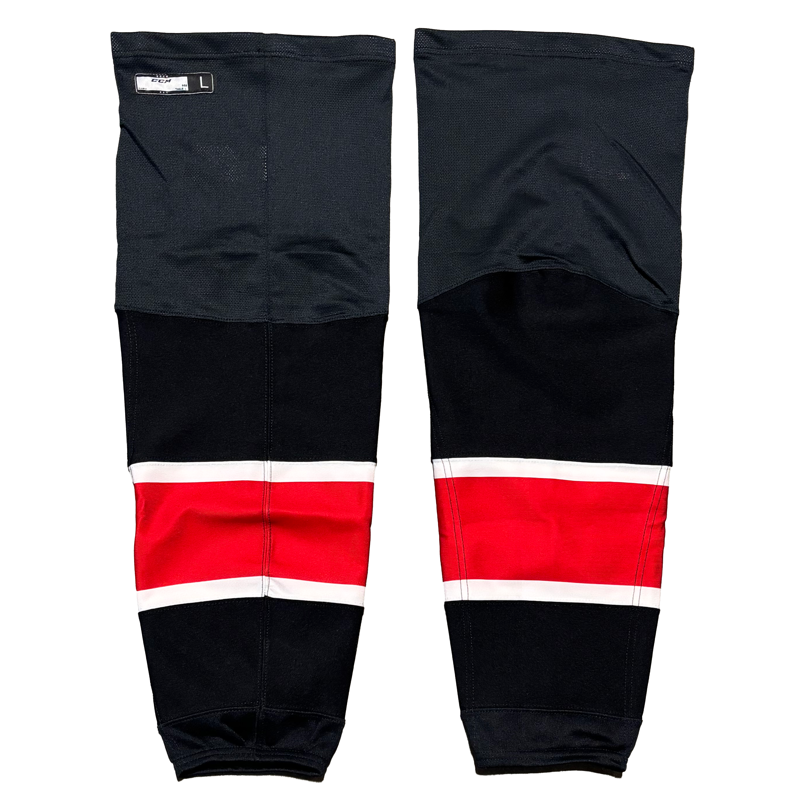 CCM - New OHL Game Sock (Black/Red/White)