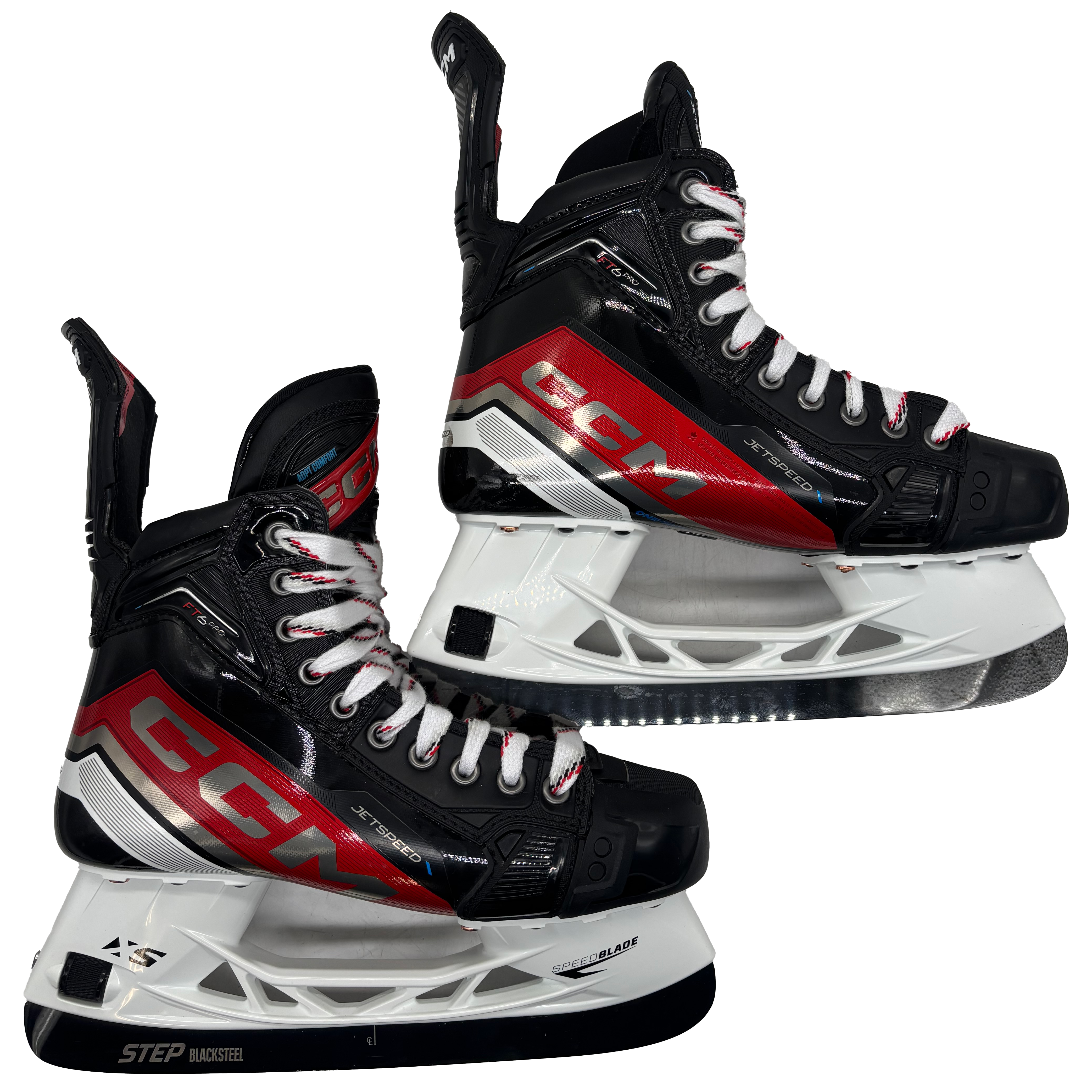 CCM Jetspeed FT6 Pro - Pro Stock Hockey Skates - Size 7R (Red)