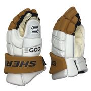 Sherwood Code Encrypt 1 - Gants d'équipe - Vegas Golden Knights (blanc/or)