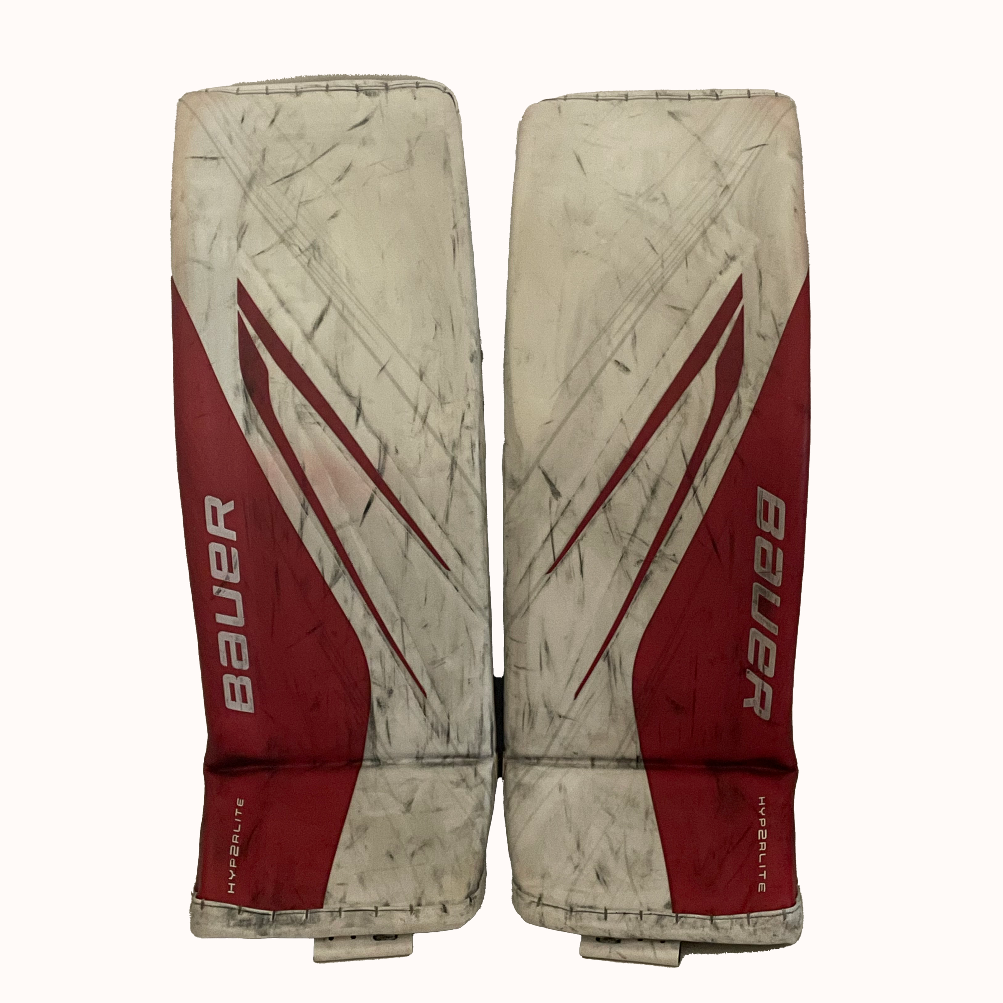 Bauer Vapor Hyperlite 2 - Ensemble de gardien de but complet Pro Stock Senior d'occasion (blanc/rouge)