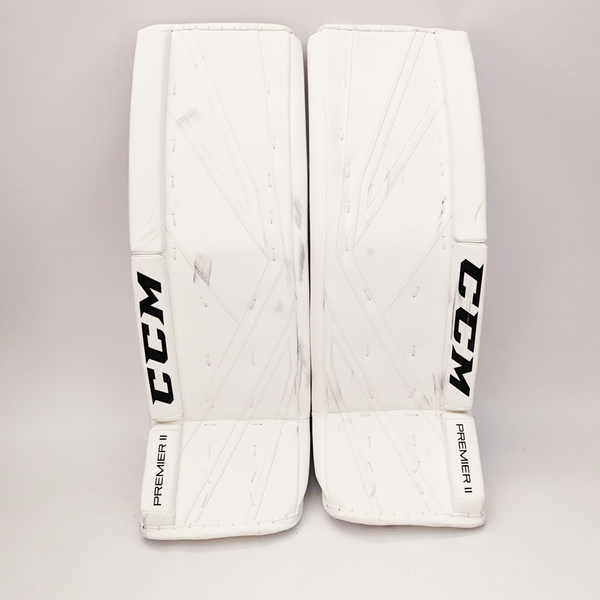 CCM Premier II - Used Pro Stock Senior Goalie Pads (White)