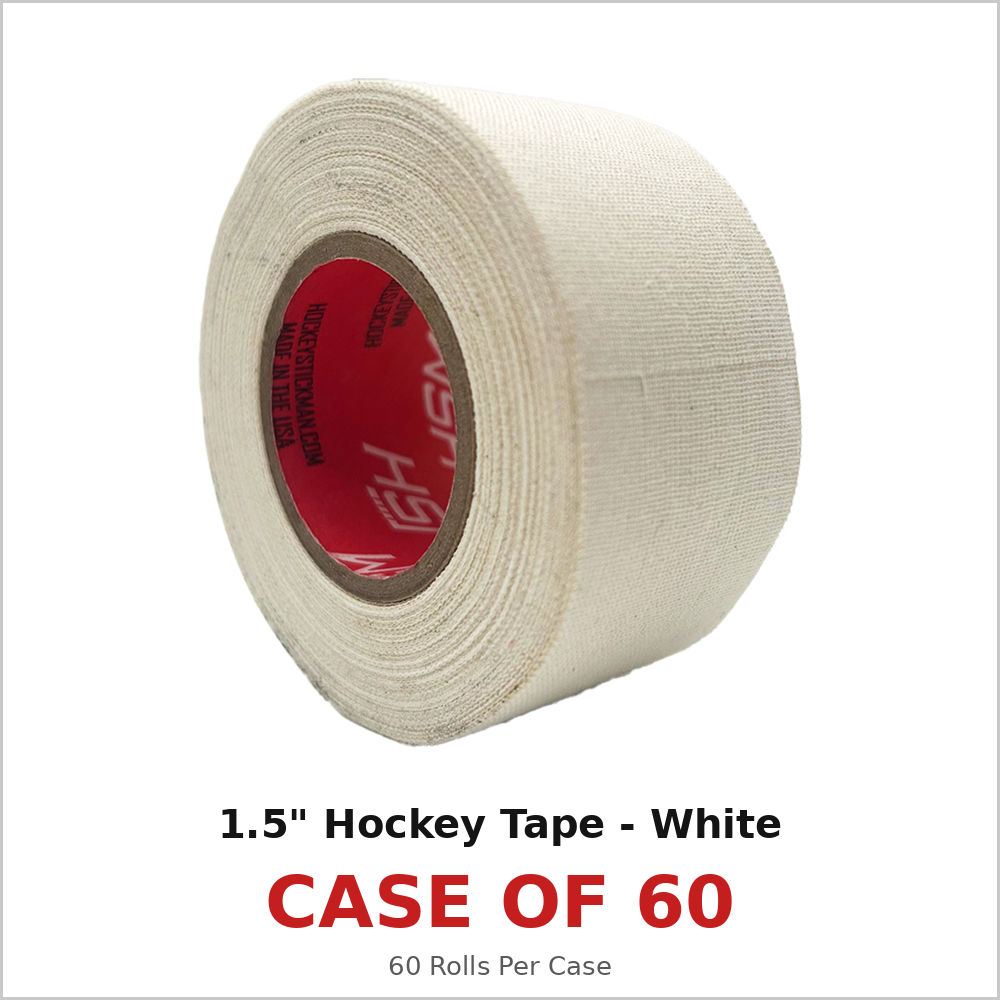 Case - HSM White Hockey Tape 1.5" (60 Rolls)