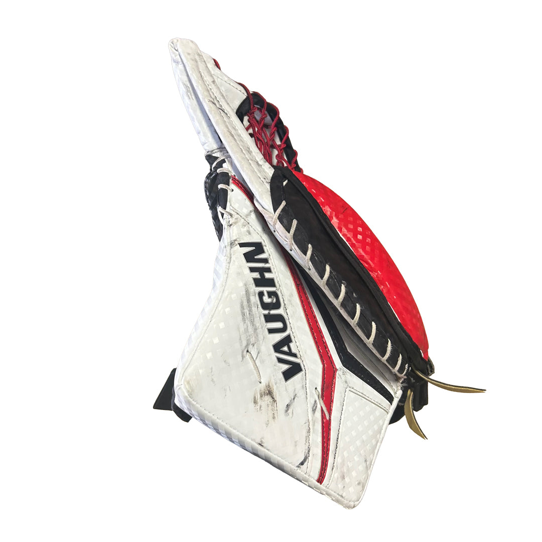 Vaughn Velocity V10 - Ensemble complet de gardien de but Pro Stock d'occasion (blanc/rouge/noir)