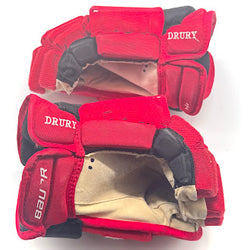 Bauer Vapor Hyperlite - Gant NHL Pro Stock d'occasion - Jack Drury (rouge/noir)