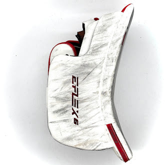 CCM Extreme Flex 6 - Used NCAA Goalie Blocker (White/Red) #1