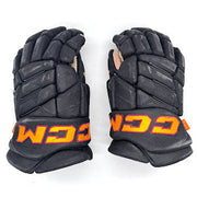 Used - CCM HGJS Pro Stock Hockey Glove - (Black/Gold/Maroon)