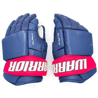 Used - Warrior Alpha Pro Stock Gloves - (Navy/Red)