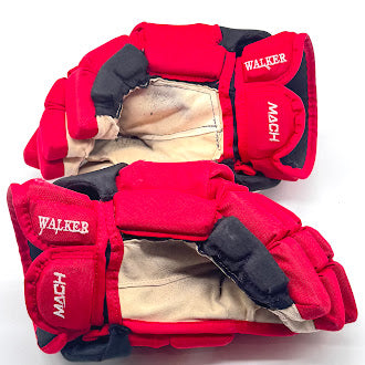 Bauer Supreme Mach - Used NHL Pro Stock Glove - Sean Walker (Red/Black)