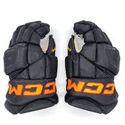 Used - CCM HGJSPP Pro Stock Hockey Glove - (Black/Gold/Maroon) #4