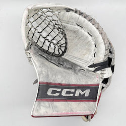 CCM Extreme Flex 6 - Used Pro Stock Goalie Glove (White/Maroon/Black)