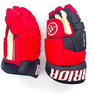 Warrior Alpha LX Pro - Gant Pro Stock d'occasion de la LNH - Jesperi Kotkaniemi (Rouge/Noir)