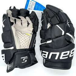 Bauer Supreme Mach Pro Stock Hockey Glove (Black/White)