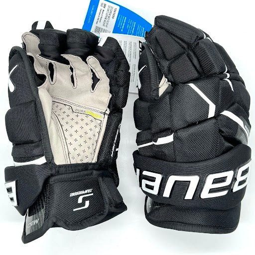 Bauer - Supreme Mach - Gant de hockey Pro Stock - (Noir/Blanc)
