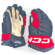 CCM HGJS - Gant d'occasion NHL Pro Stock - Hurricanes de la Caroline (noir/rouge)