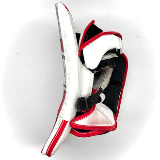 CCM Extreme Flex 6 - Used NCAA Goalie Blocker (White/Red) #1