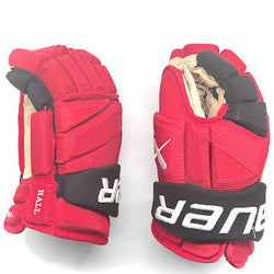 Bauer Vapor Hyperlite - Gants d'occasion NHL Pro Stock - Taylor Hall (rouge/noir)