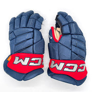 CCM HGJS - Used Pro Stock Hockey Glove (Navy/Red)