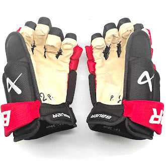 Bauer Vapor Hyperlite - Used NHL Pro Stock Glove - Dmitry Orlov (Black/Red)